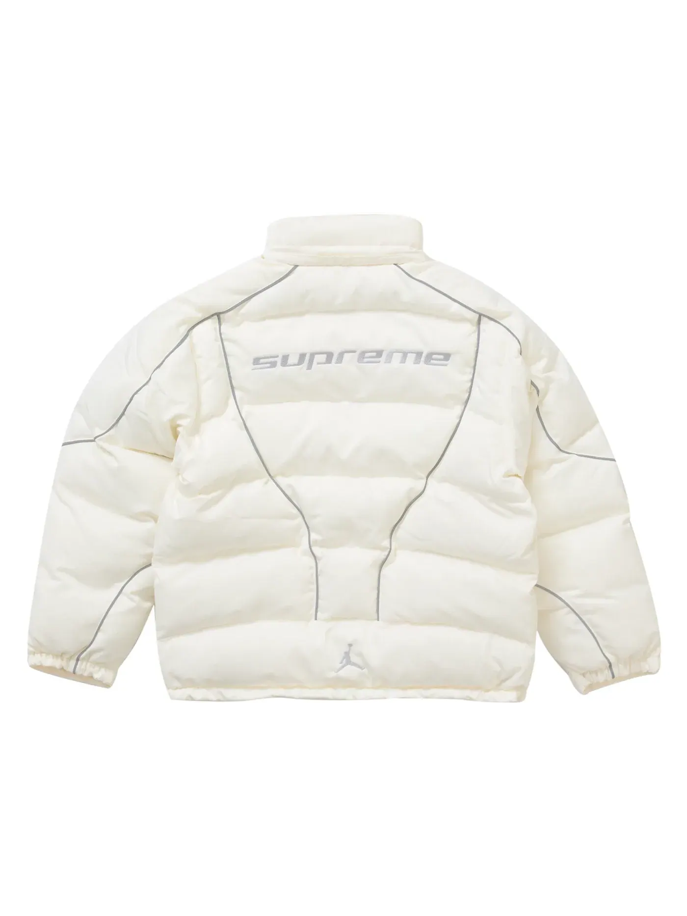 Мужская куртка-пуховик Supreme Jordan Puffer Jacket — изображение 4 из 5, белый