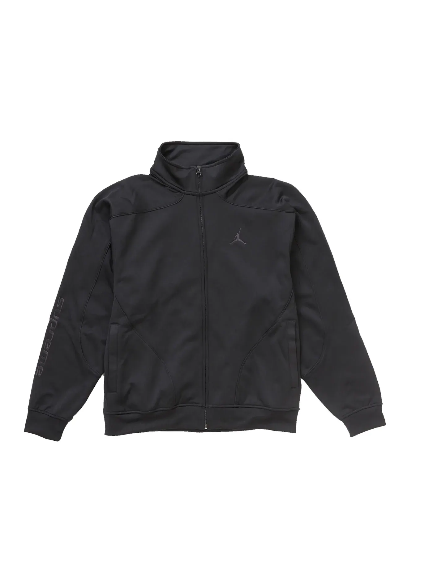 Мужская куртка-бомбер с принтом Supreme Jordan Tricot Track Jacket Supreme — изображение 1 из 2, черный