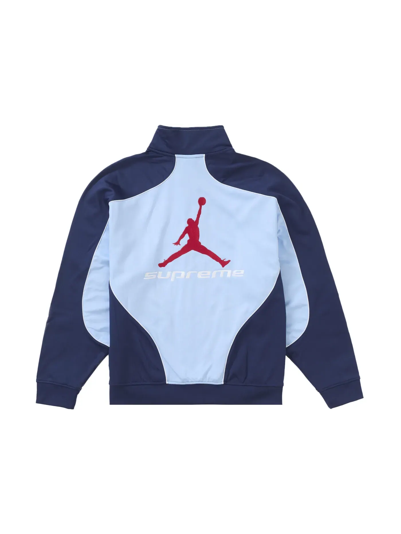 Мужская куртка из трикотажа с молнией Supreme Jordan — изображение 2 из 2, светлый синий
