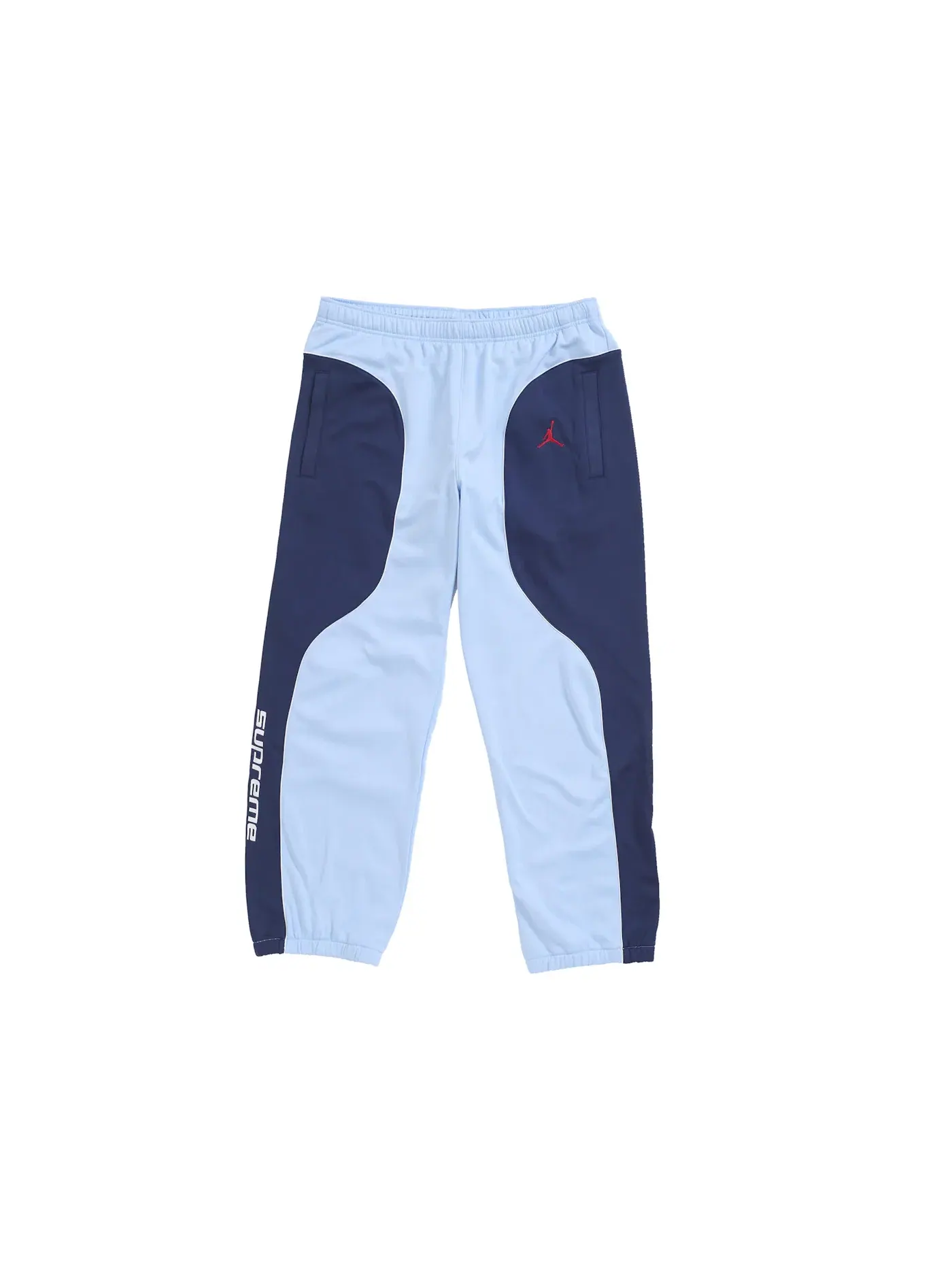 Мужские штаны из трикотажа с принтом Supreme Jordan Pant — изображение 1 из 3, светлый синий
