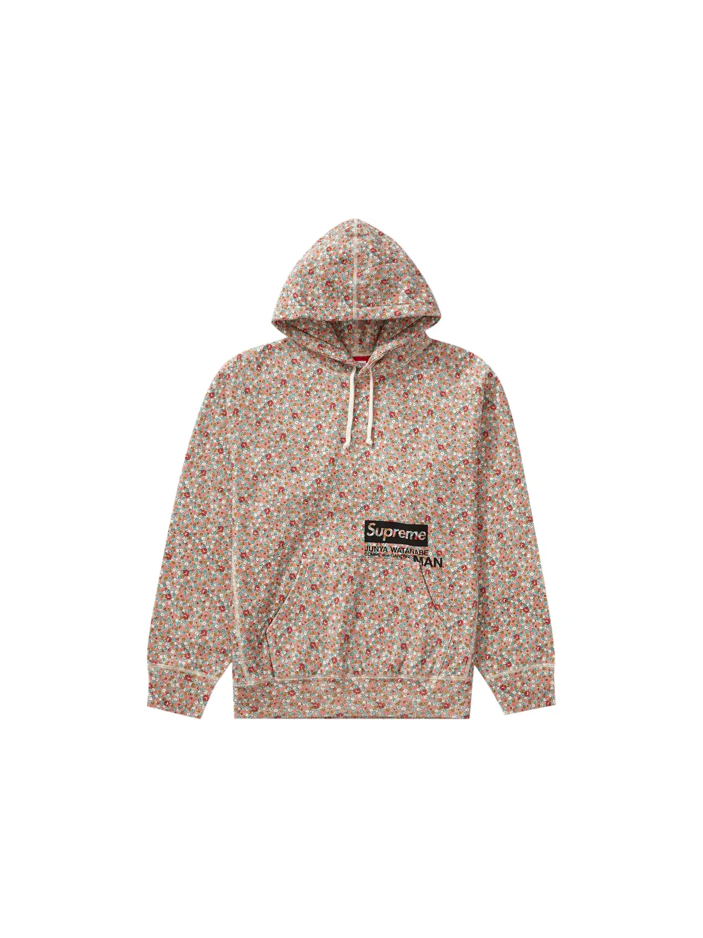 Мужской худи с принтом Junya Watanabe CdG Man Supreme — изображение 1 из 1, розовый