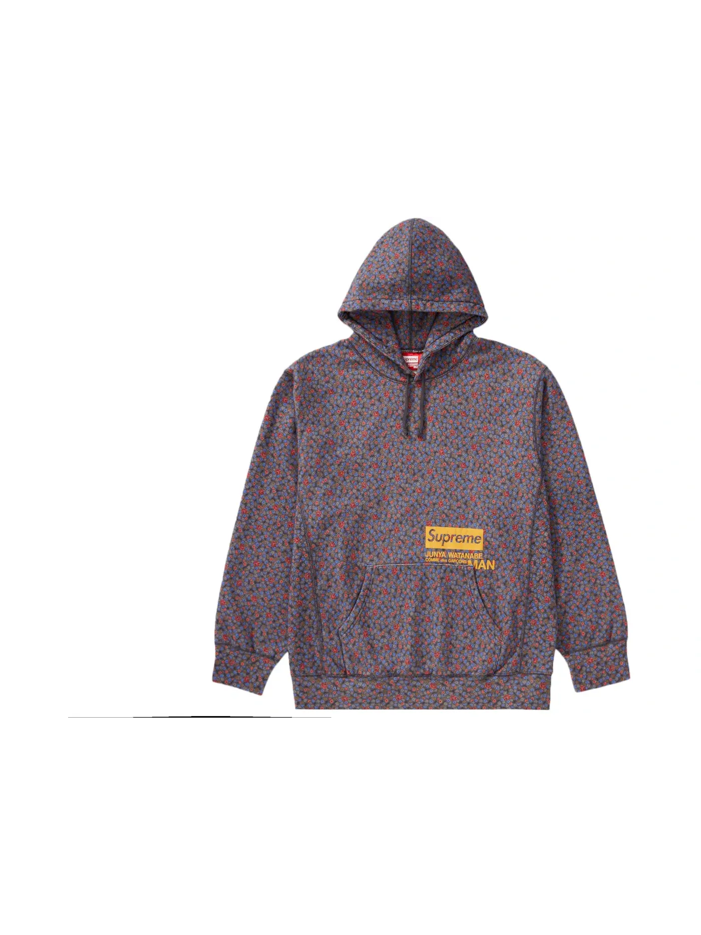 Мужская худи с принтом Junya Watanabe CdG Man Supreme — изображение 1 из 1, черный