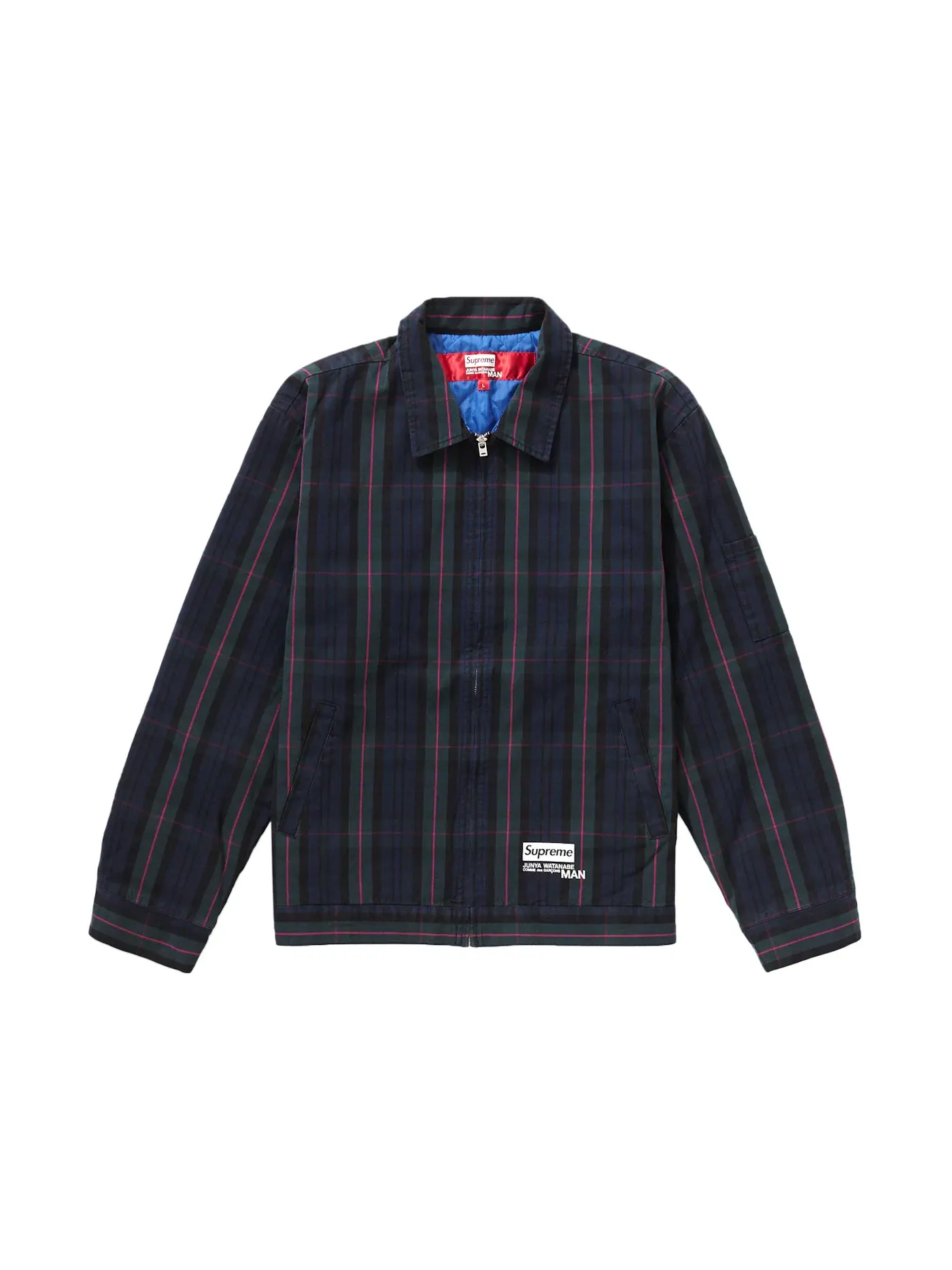 Мужская куртка с принтом JUNYA WATANABE CDG MAN Supreme — изображение 3 из 3, темно-синий