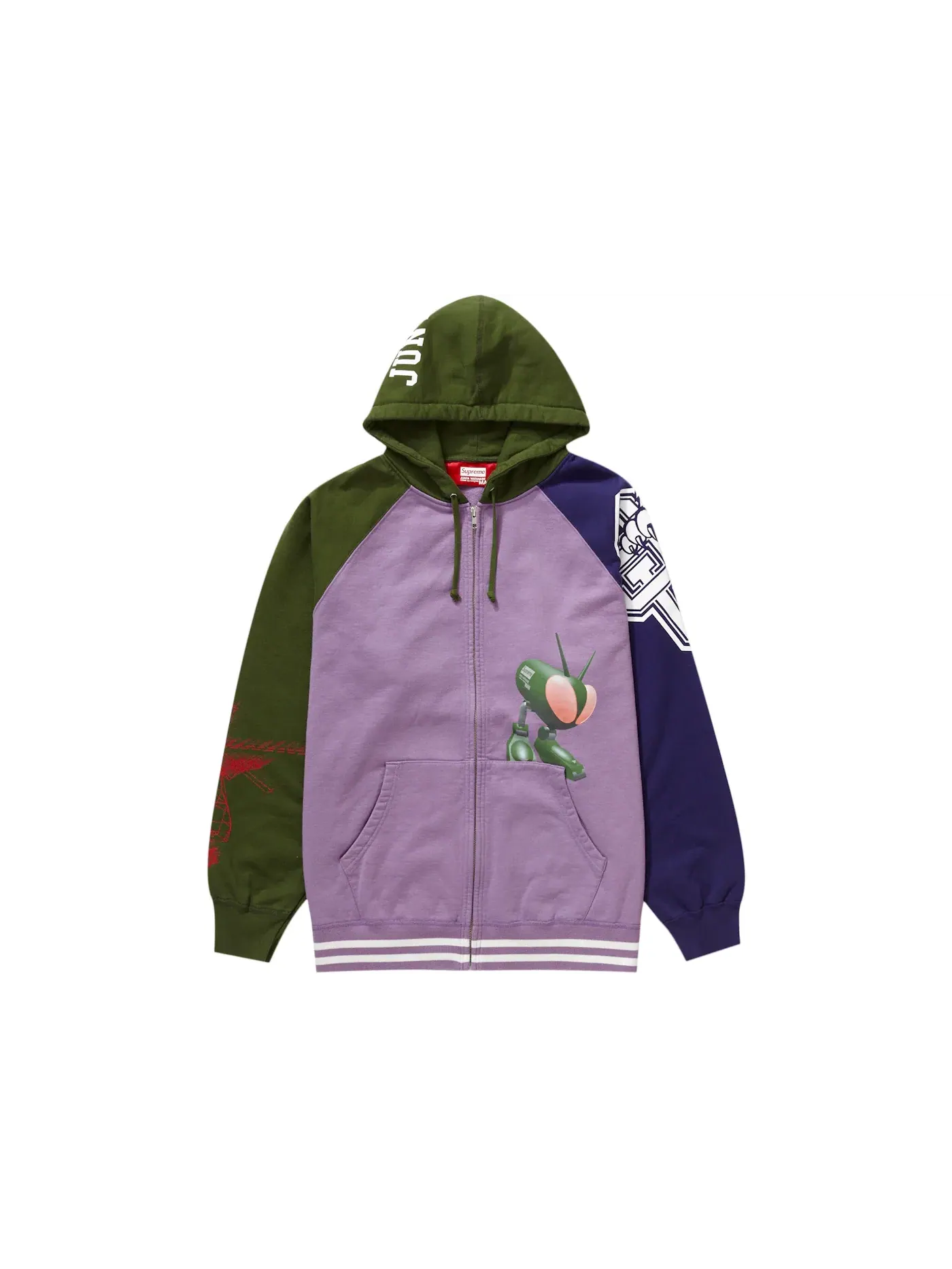 Мужская худи с ZIP-застежкой JUNYA WATANABE CDG MAN Supreme — изображение 1 из 3, фиолетовый