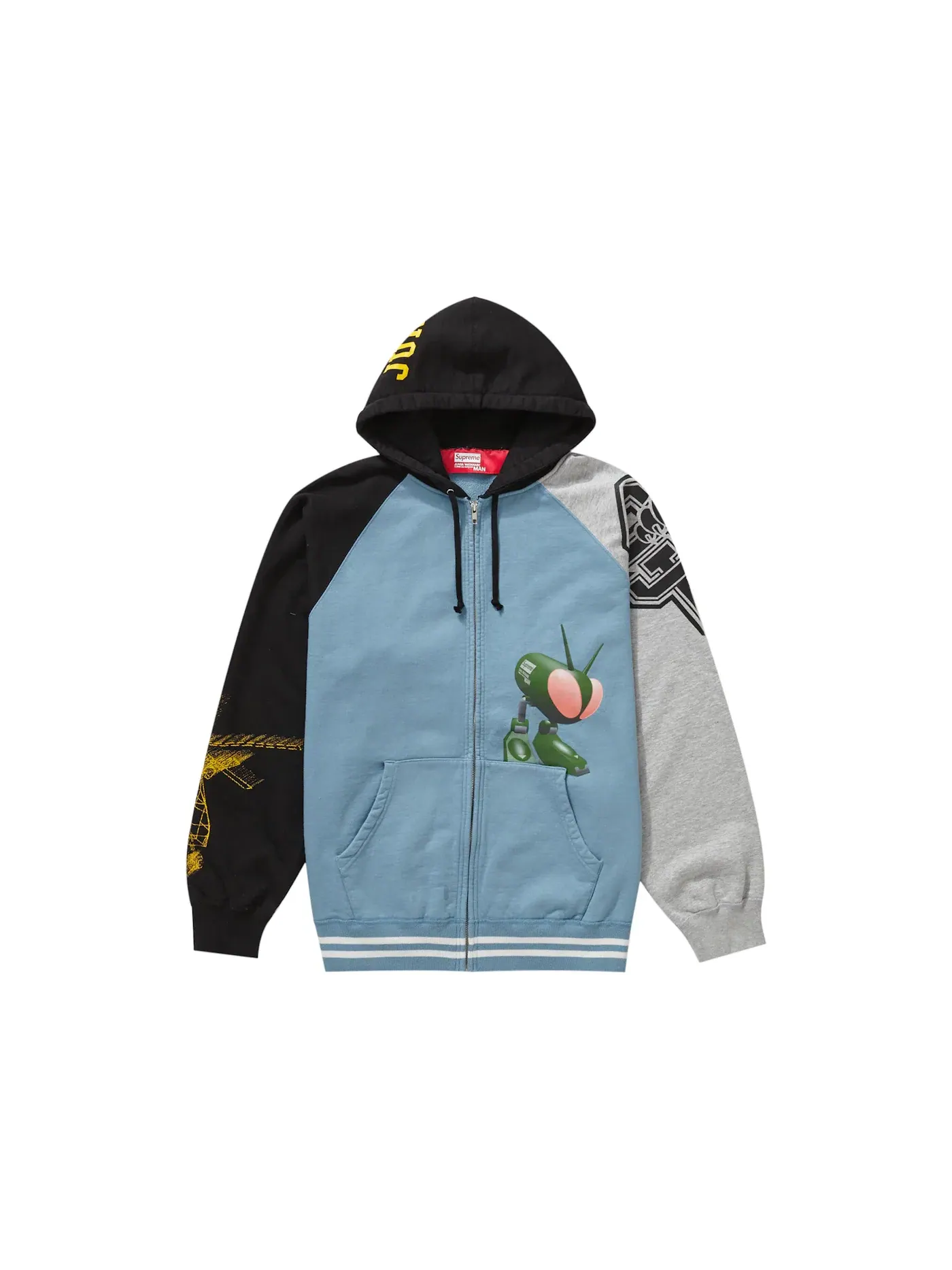 Мужской худи на молнии с капюшоном JUNYA WATANABE CDG MAN Supreme — изображение 1 из 3, синий
