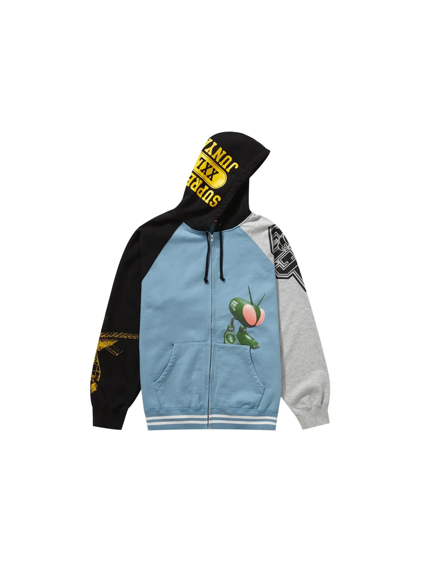 Мужской худи на молнии с капюшоном JUNYA WATANABE CDG MAN Supreme — изображение 2 из 3, синий