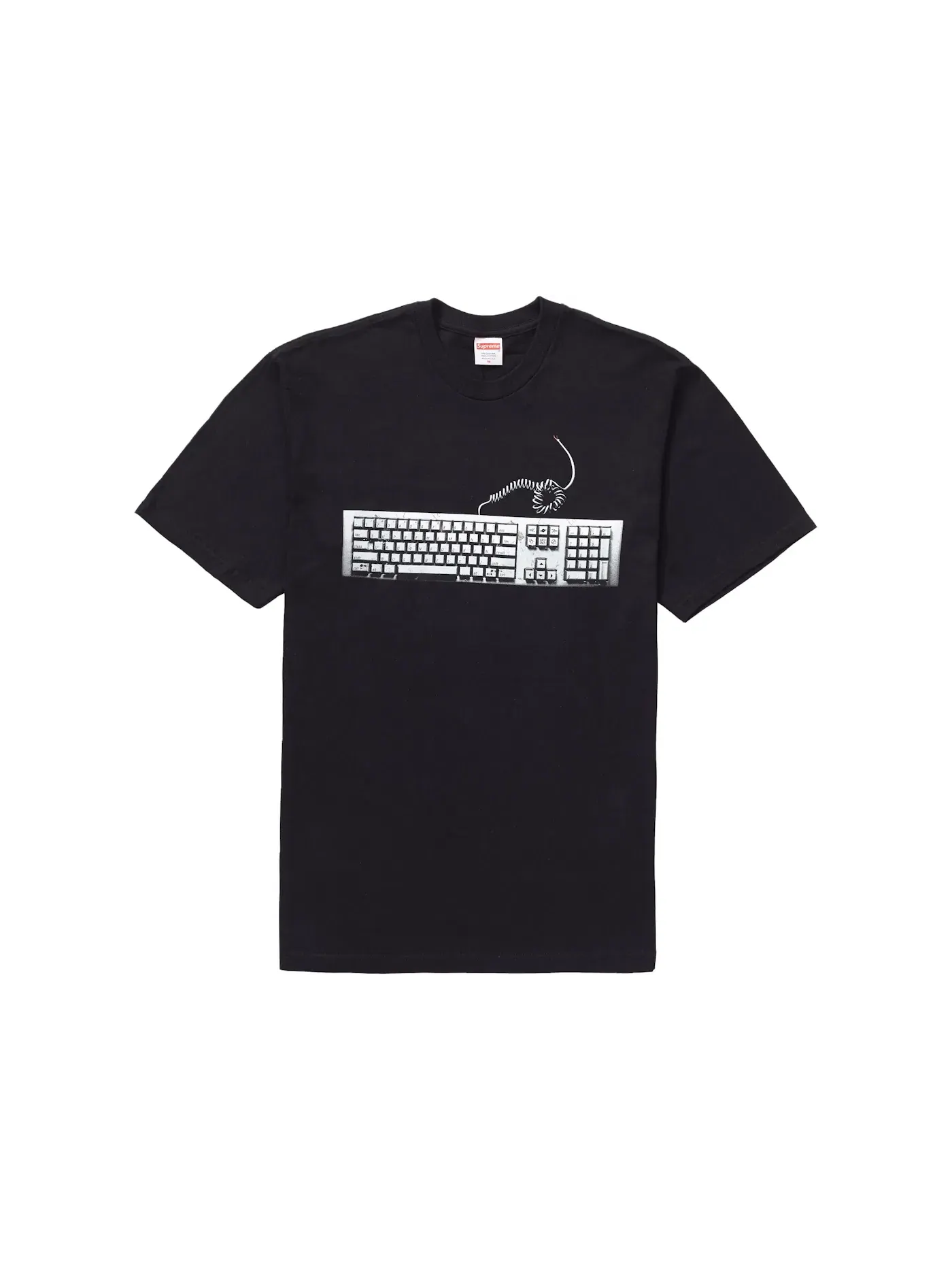 Мужская футболка с принтом Keyboard Tee Supreme — изображение 1 из 1, черный