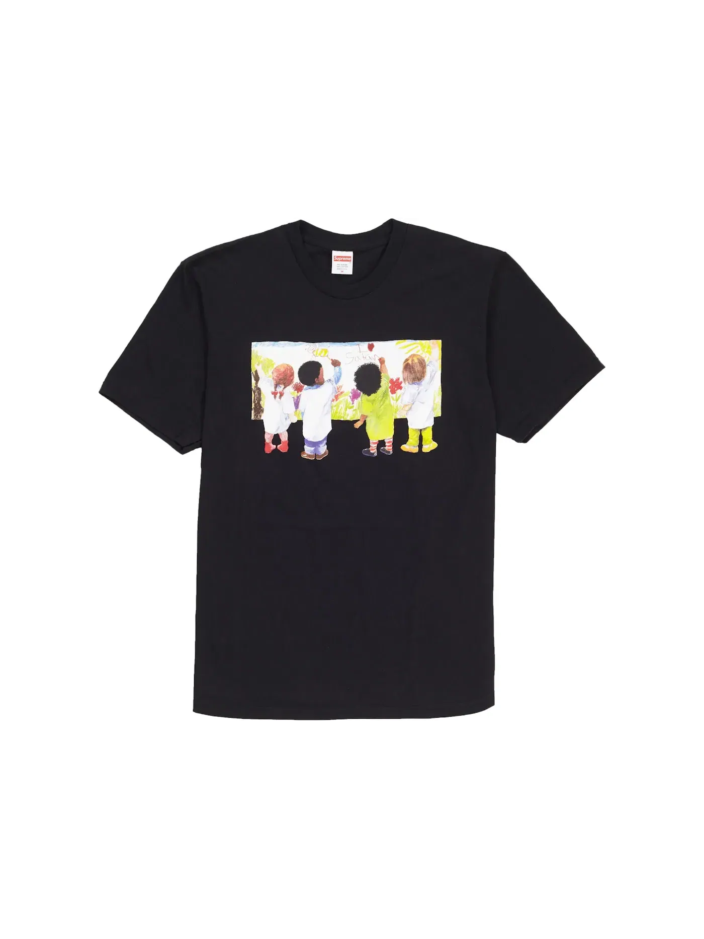 Детская футболка с принтом Tee Supreme — изображение 1 из 1, черный