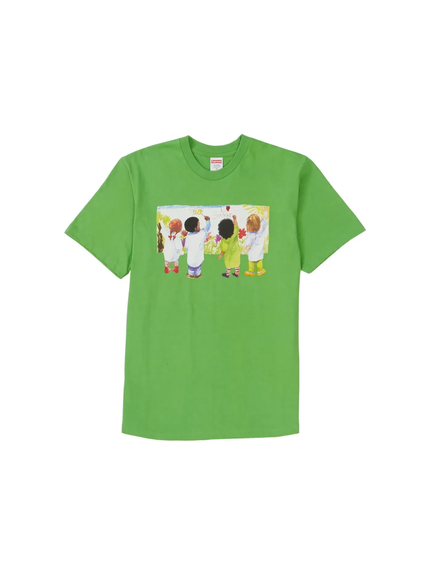 Детская футболка с принтом Supreme Tee — изображение 1 из 1, зеленый