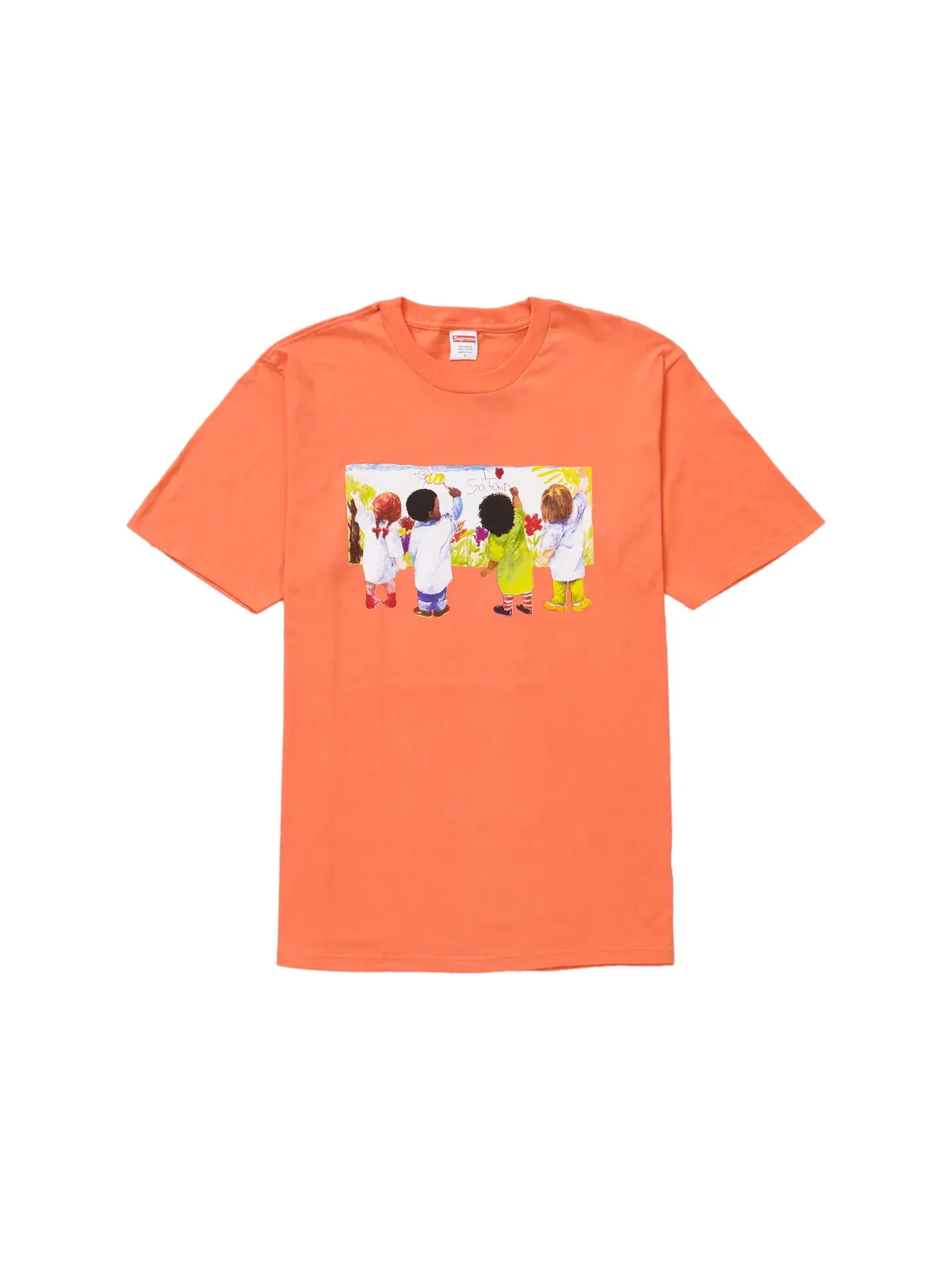Детская футболка с принтом Supreme Tee — изображение 1 из 1, неоновый оранжевый