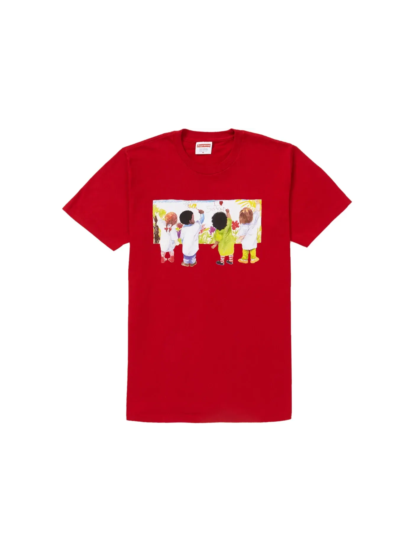 Детская футболка с принтом Supreme Tee — изображение 1 из 1, красный