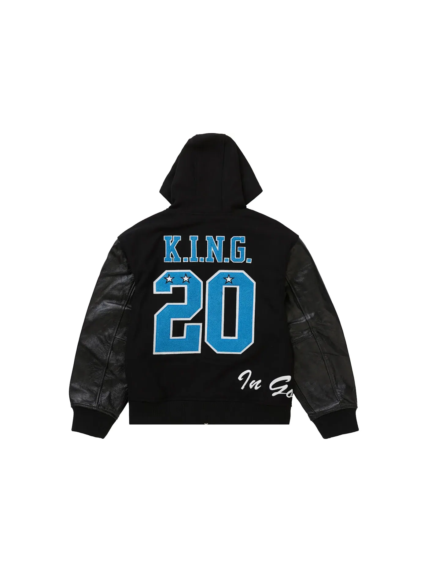 Мужская куртка-бомбер с капюшоном Varsity Jacket Supreme — изображение 3 из 3, черный