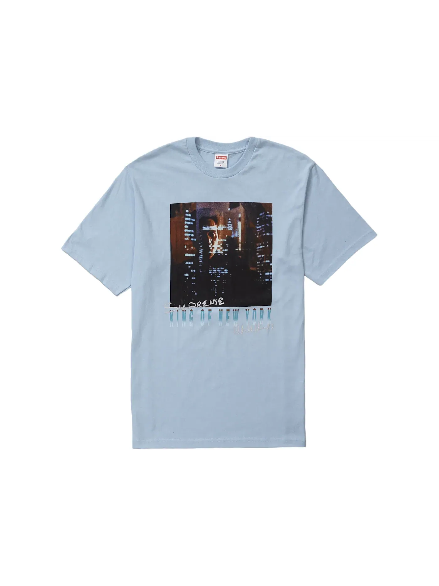 Мужская футболка с принтом Supreme King of New York Tee — изображение 1 из 1, светлый синий