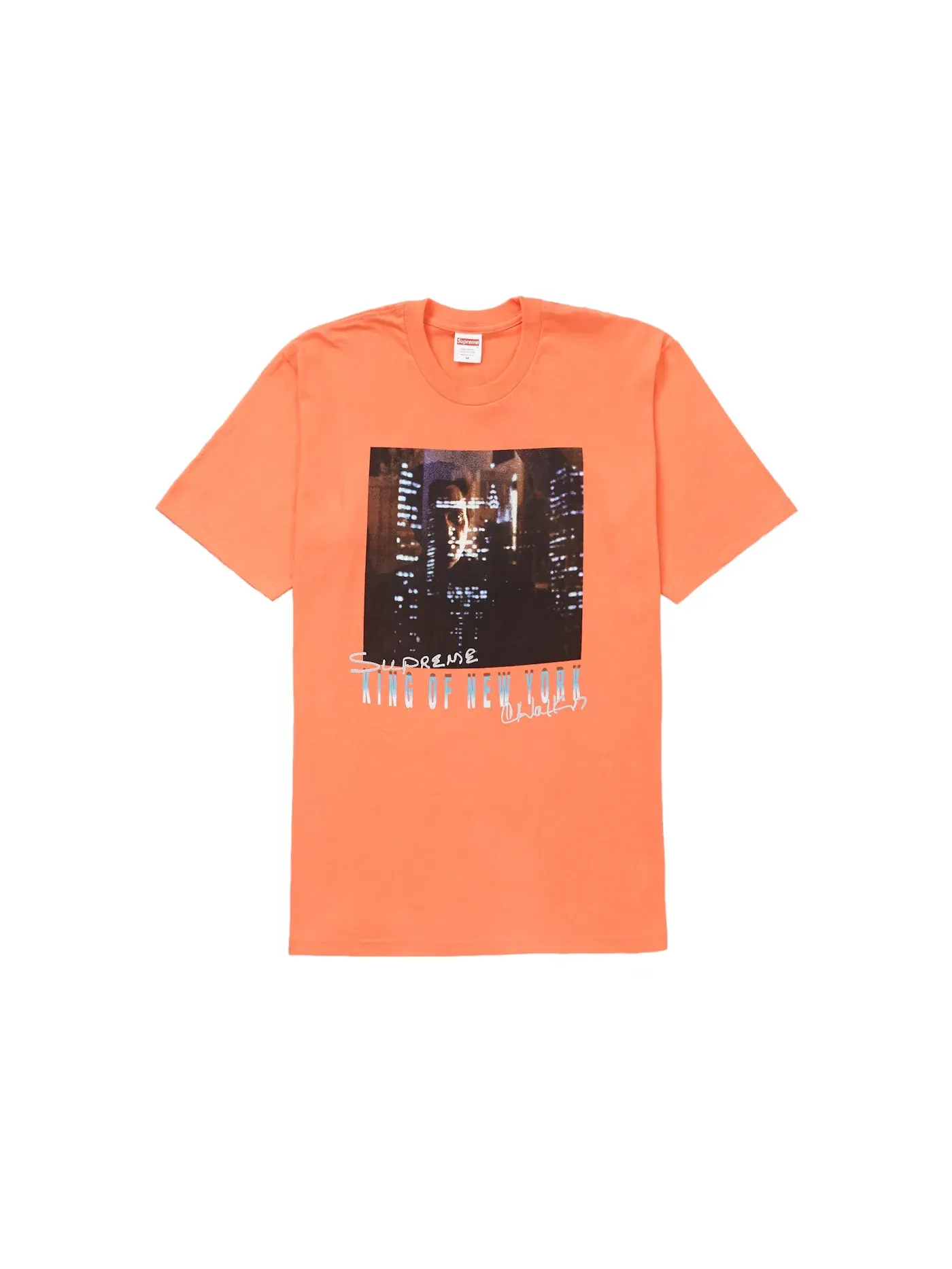 Мужская футболка с принтом King of New York Supreme — изображение 1 из 1, неоновый оранжевый