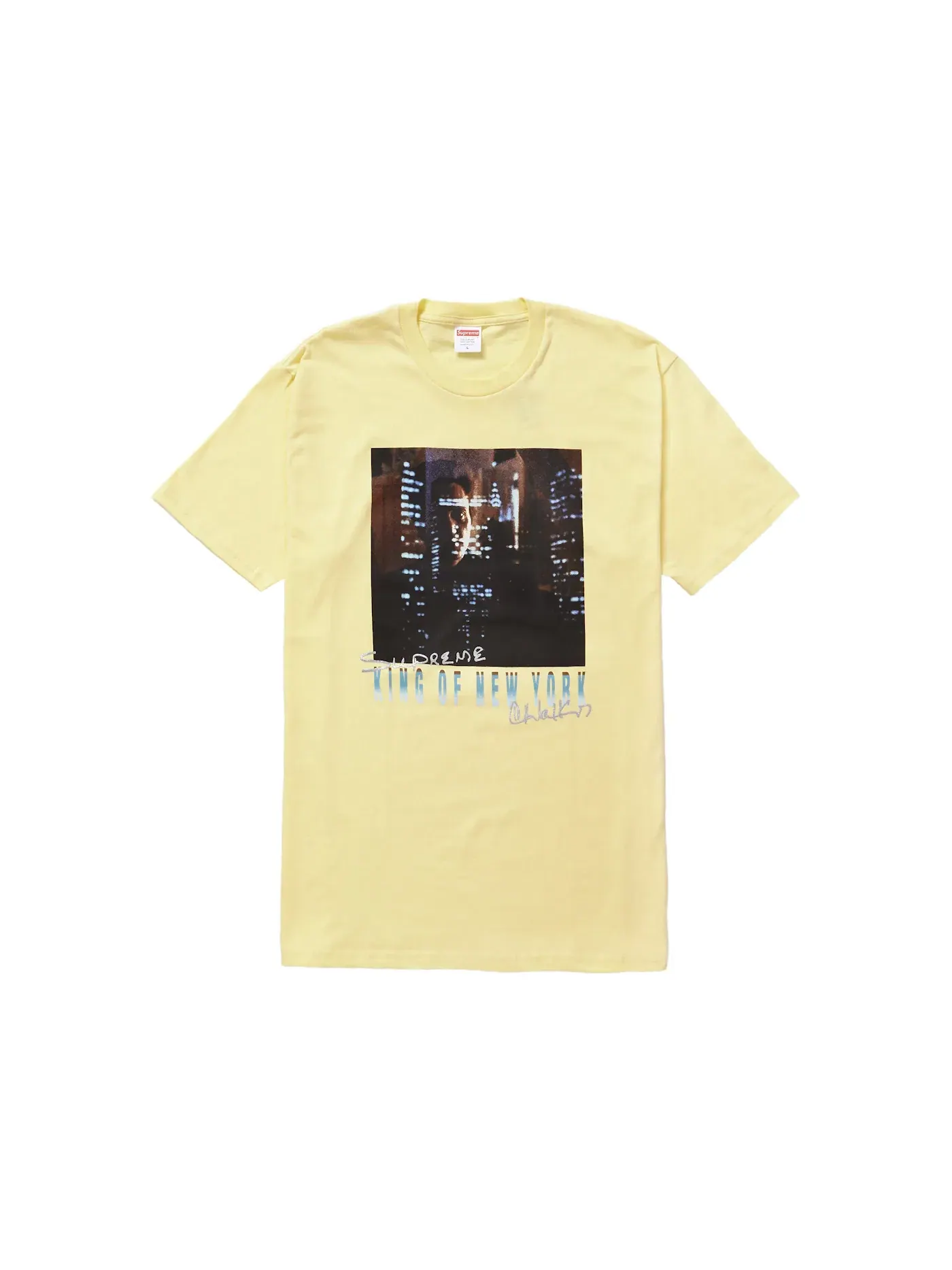 Мужская футболка с принтом Supreme King of New York Tee — изображение 1 из 1, желтый