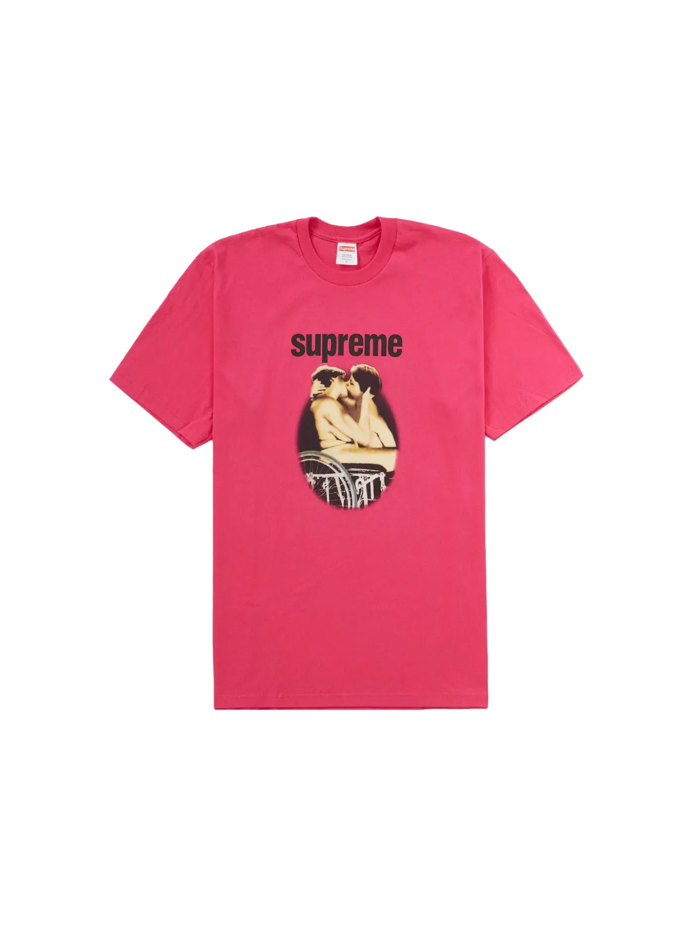 Мужская футболка с принтом Supreme Tee (SS23) — изображение 1 из 1, розовый