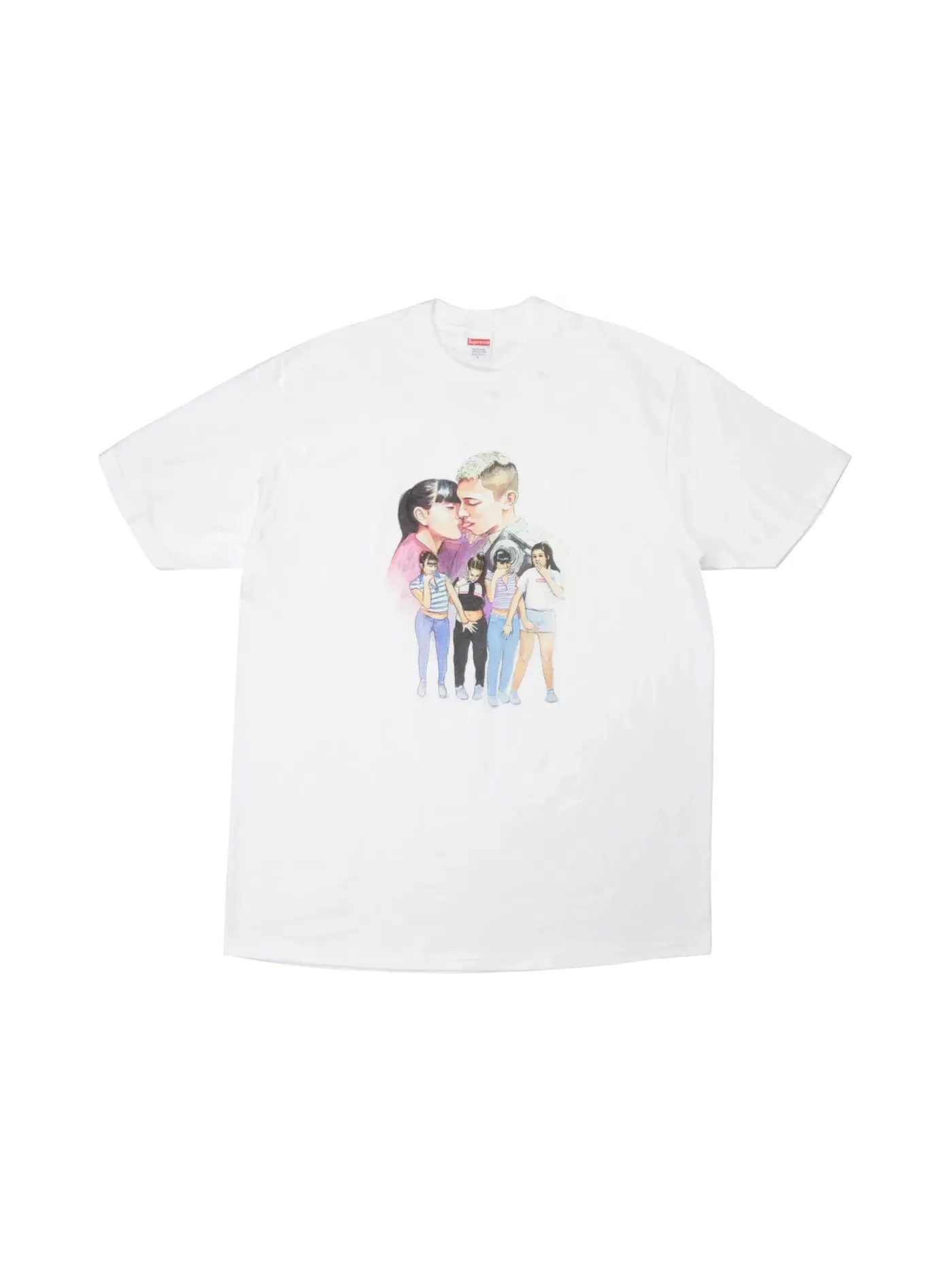 Мужская футболка с принтом Supreme Tee — изображение 1 из 1, белый