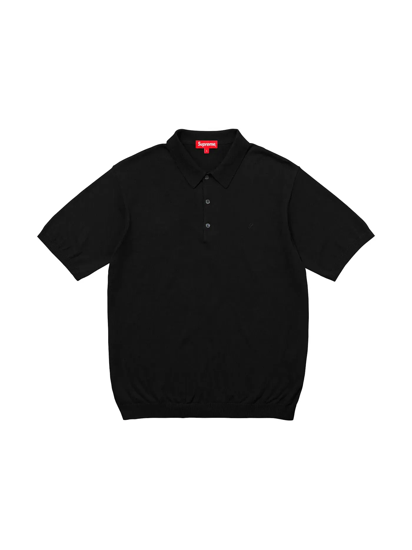 Мужское поло Supreme — изображение 1 из 1, черный