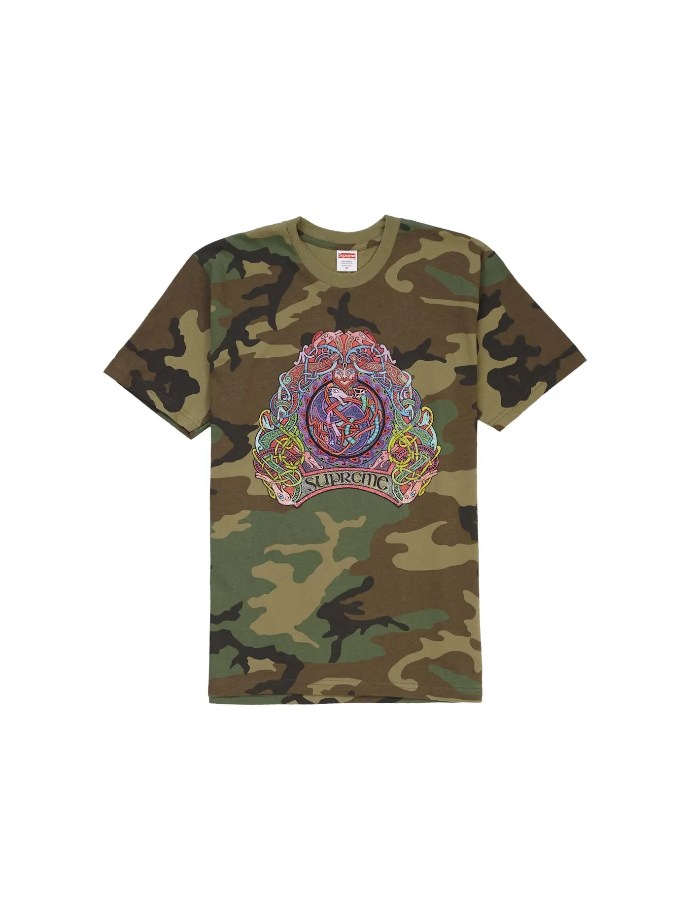 Мужская футболка с принтом Tee Supreme, Woodland Camo — изображение 1 из 1