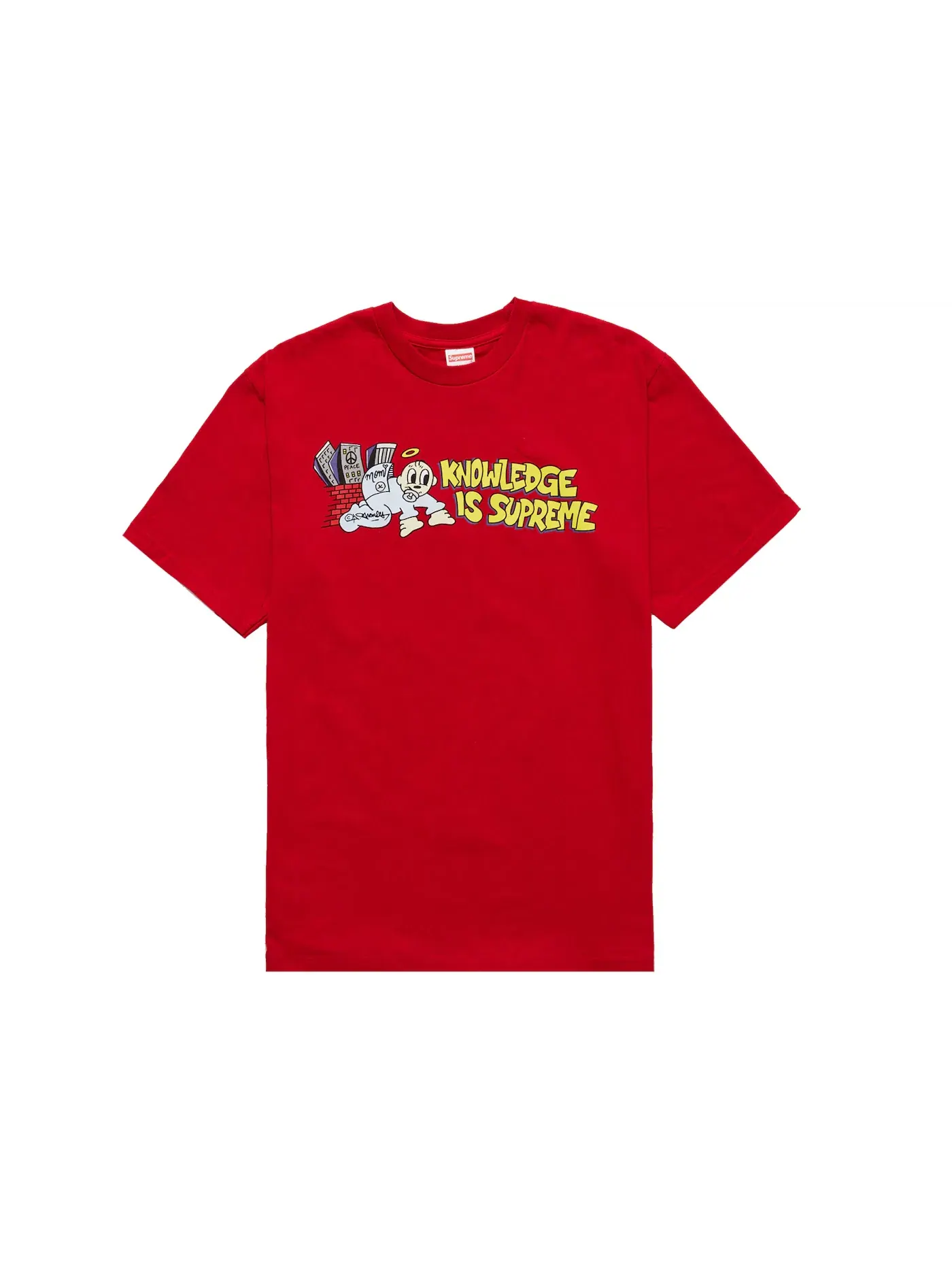 Мужская футболка с принтом Supreme Tee — изображение 1 из 1, красный