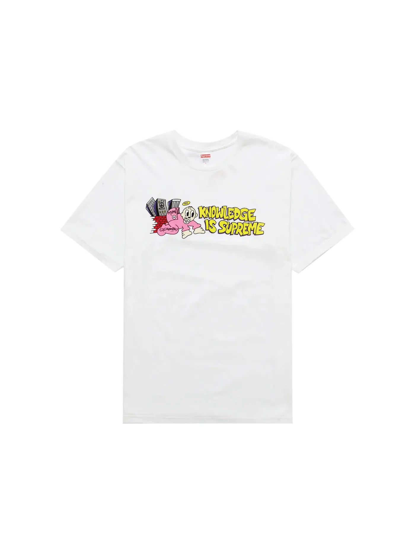 Мужская футболка с принтом Supreme Tee — изображение 1 из 1, белый