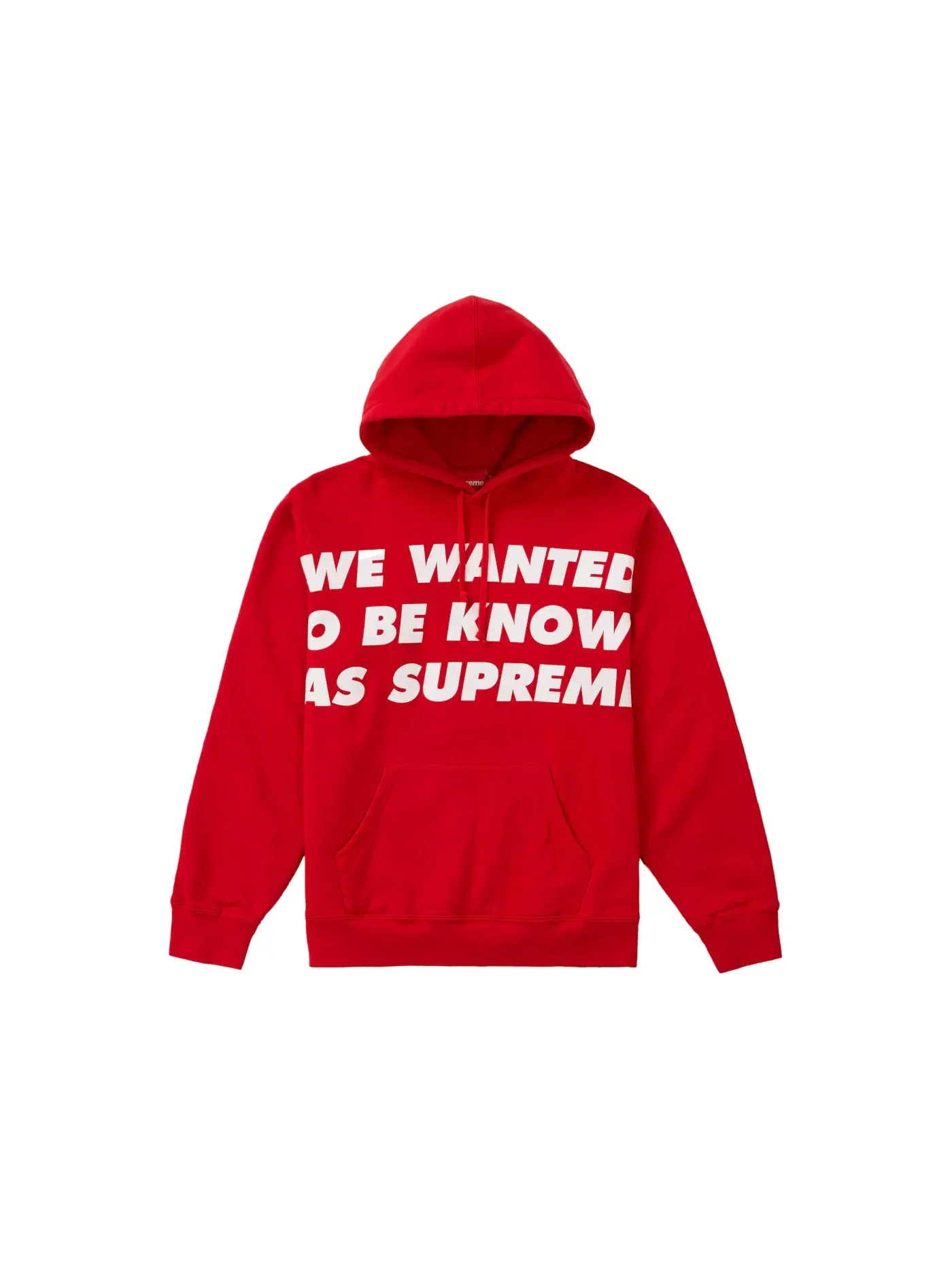 Мужской худи с капюшоном Supreme Hooded Sweatshirt — изображение 1 из 1, красный