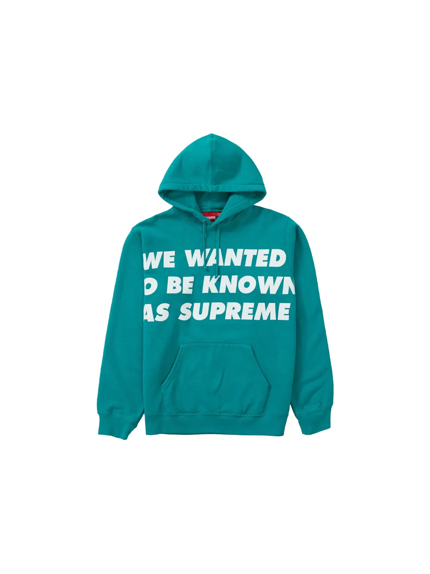 Мужской худи Hooded Sweatshirt Supreme — изображение 1 из 1, темный голубой