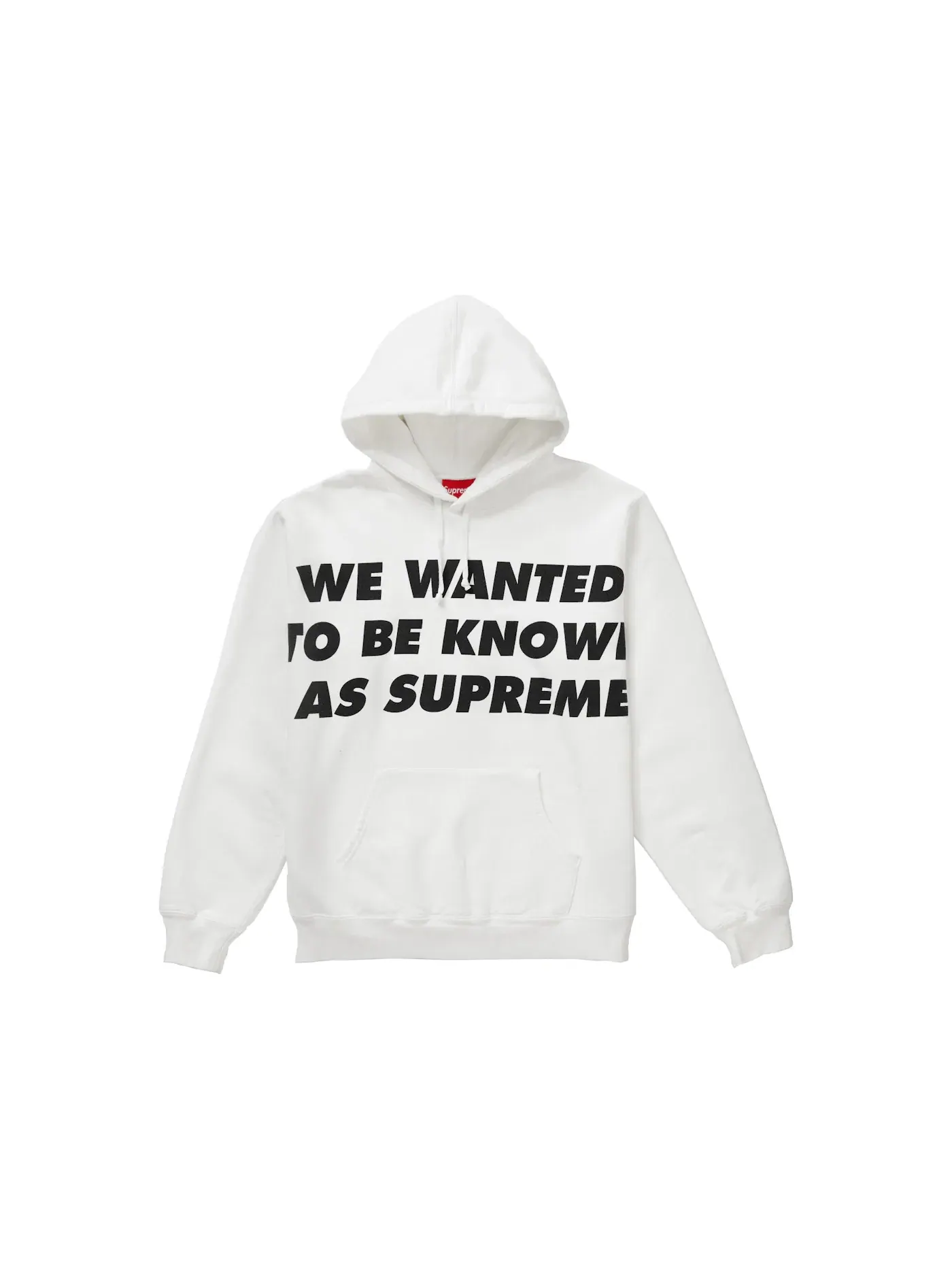 Мужская худи Hooded Sweatshirt Supreme — изображение 1 из 1, белый