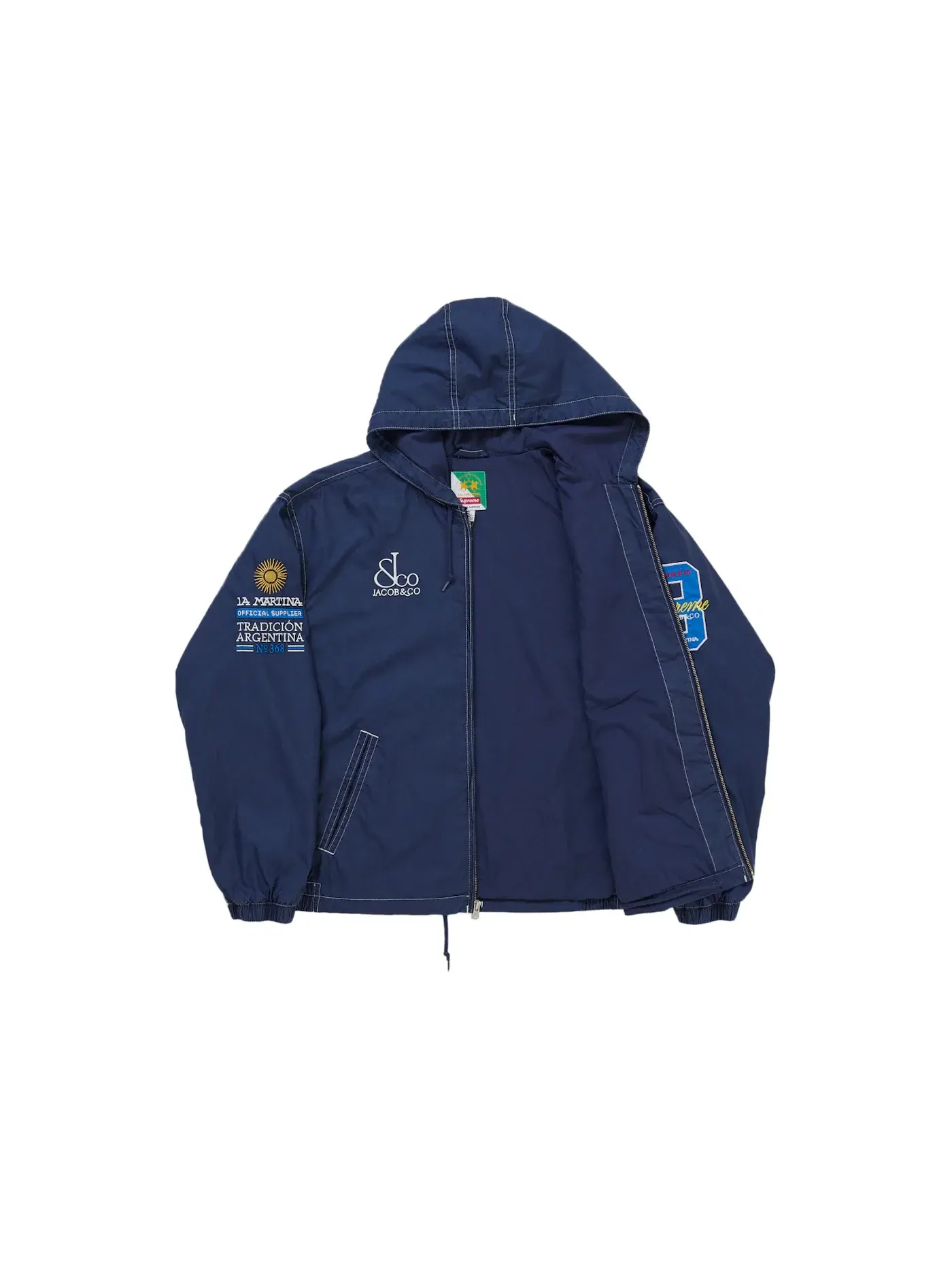 Мужская легкая куртка с капюшоном Jacket Supreme — изображение 2 из 3, синий