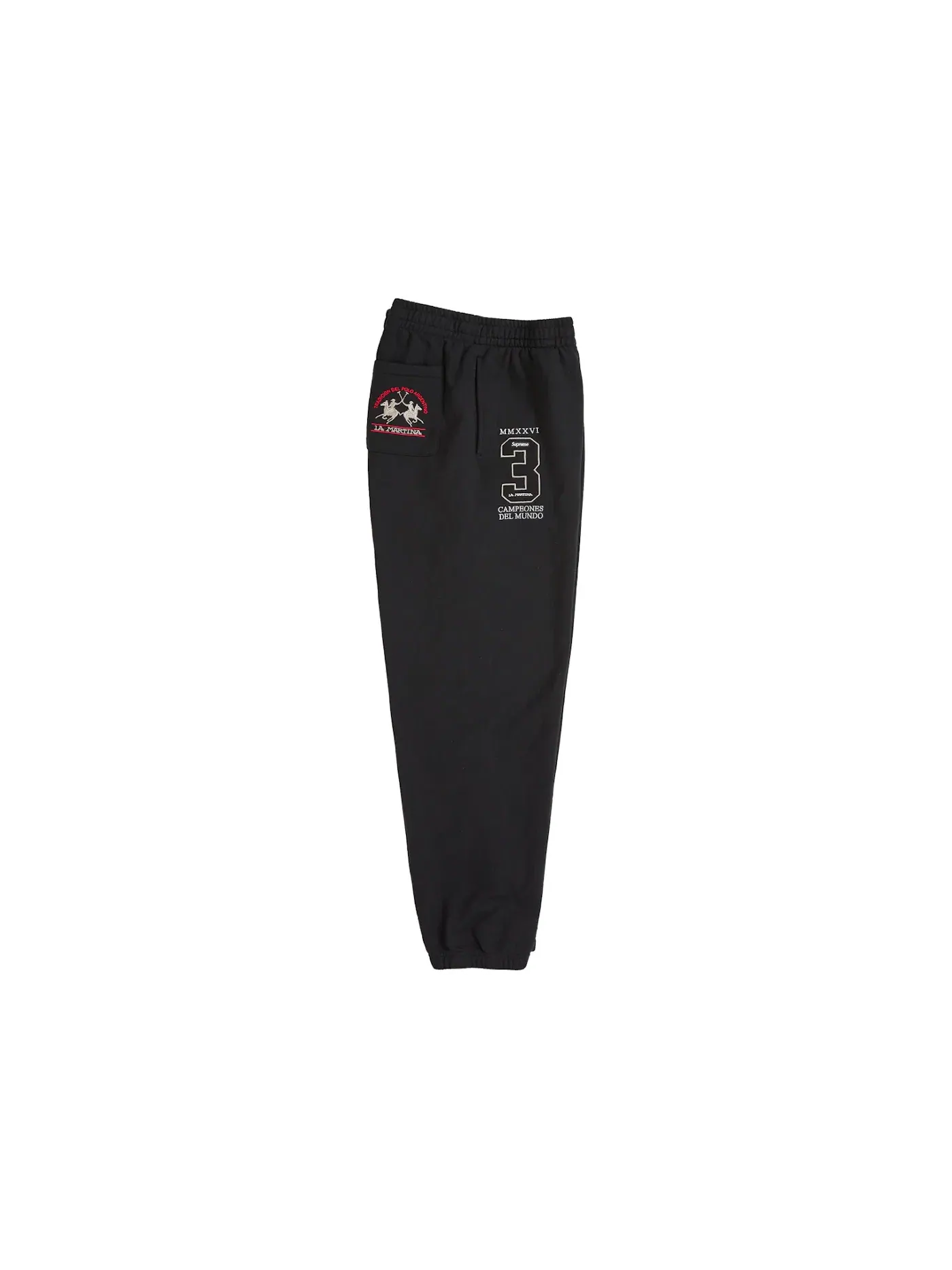 Мужские спортивные штаны с принтом Sweatpant Supreme — изображение 4 из 4, черный