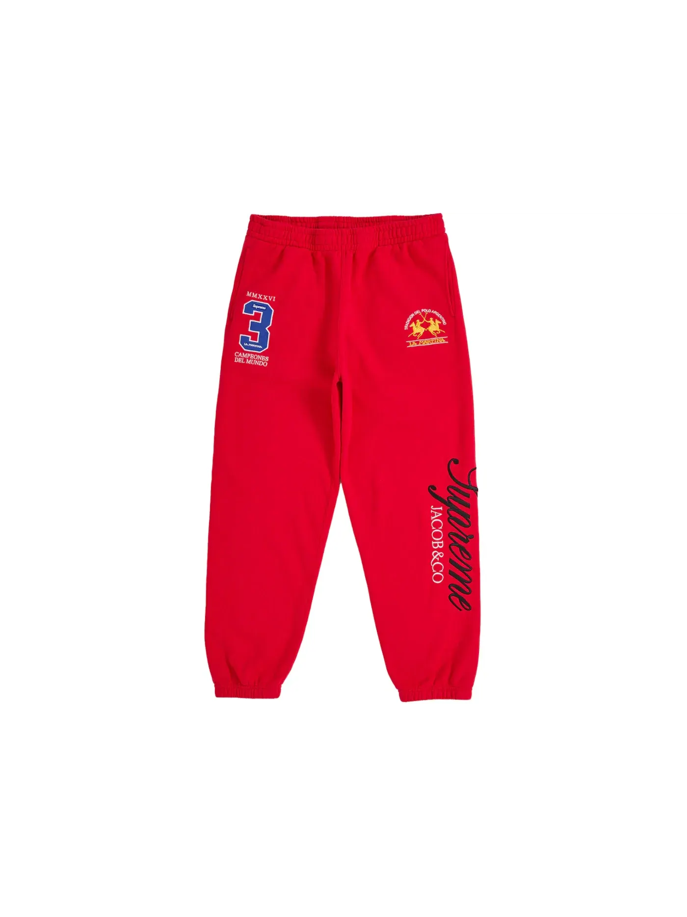Мужские спортивные штаны Sweatpant Supreme — изображение 1 из 4, красный