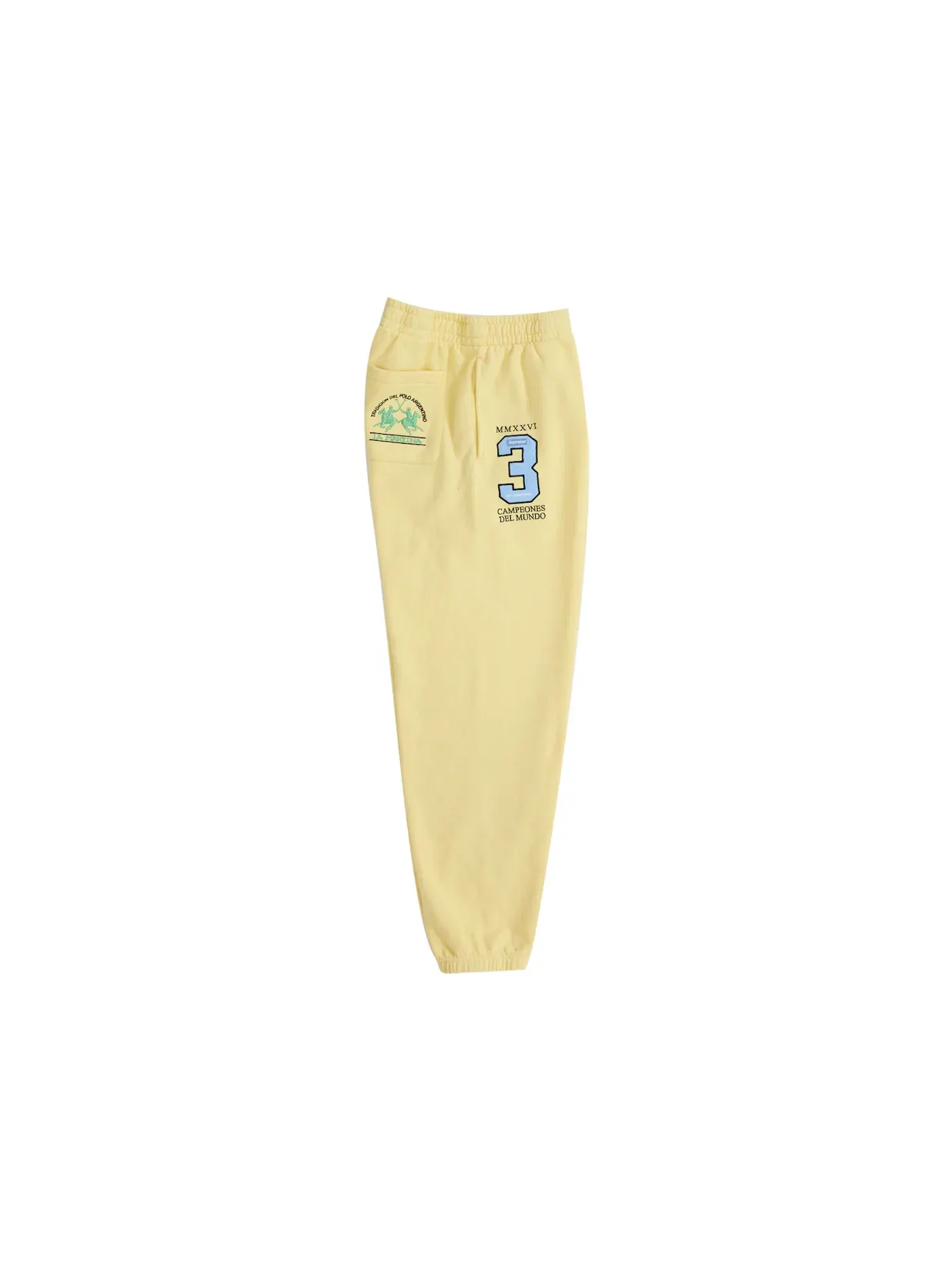 Мужские спортивные штаны Sweatpant Supreme — изображение 4 из 4, желтый