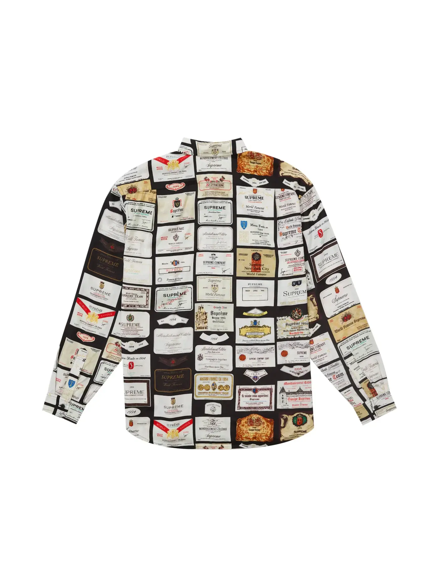 Мужская рубашка с длинным рукавом Supreme Shirt — изображение 2 из 2, черный