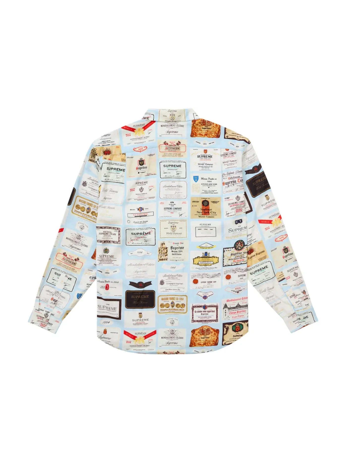 Мужская рубашка Supreme Shirt — изображение 2 из 2, светлый синий