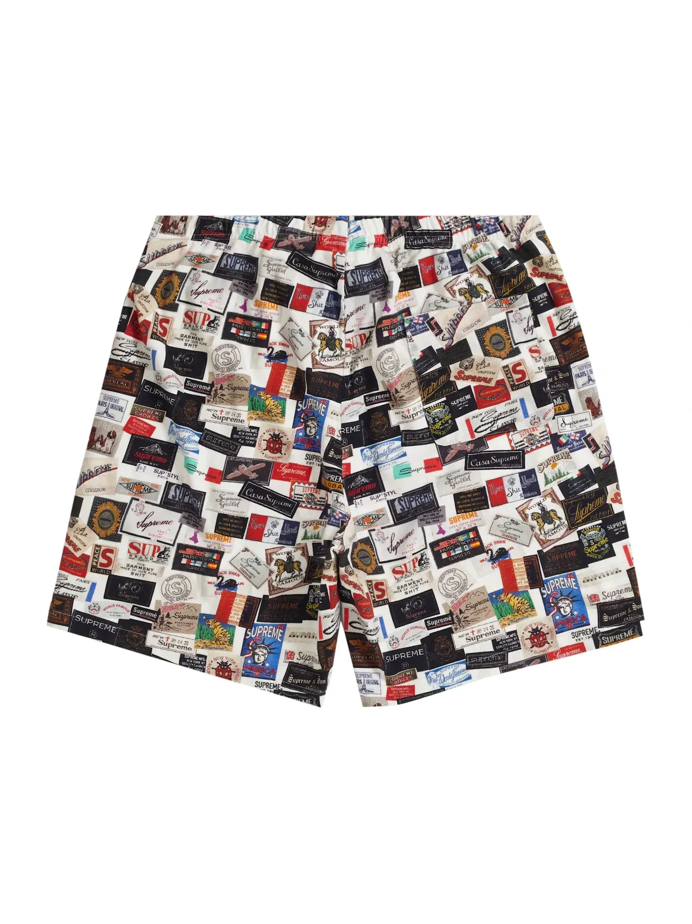 Мужские шорты с принтом Supreme Short — изображение 2 из 2, белый