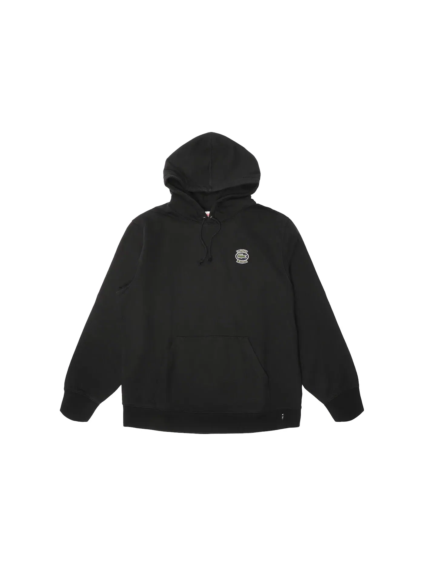 Мужская худи с принтом Supreme LACOSTE Hooded Sweatshirt — изображение 1 из 1, черный