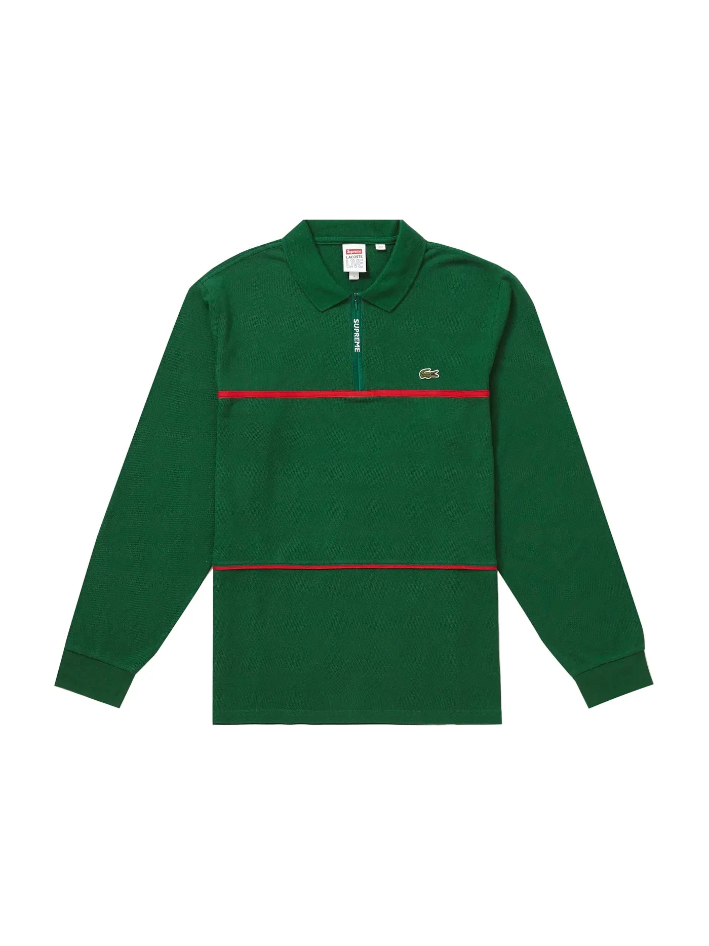 Мужское поло с длинным рукавом L/S Polo Supreme — изображение 1 из 1, зеленый