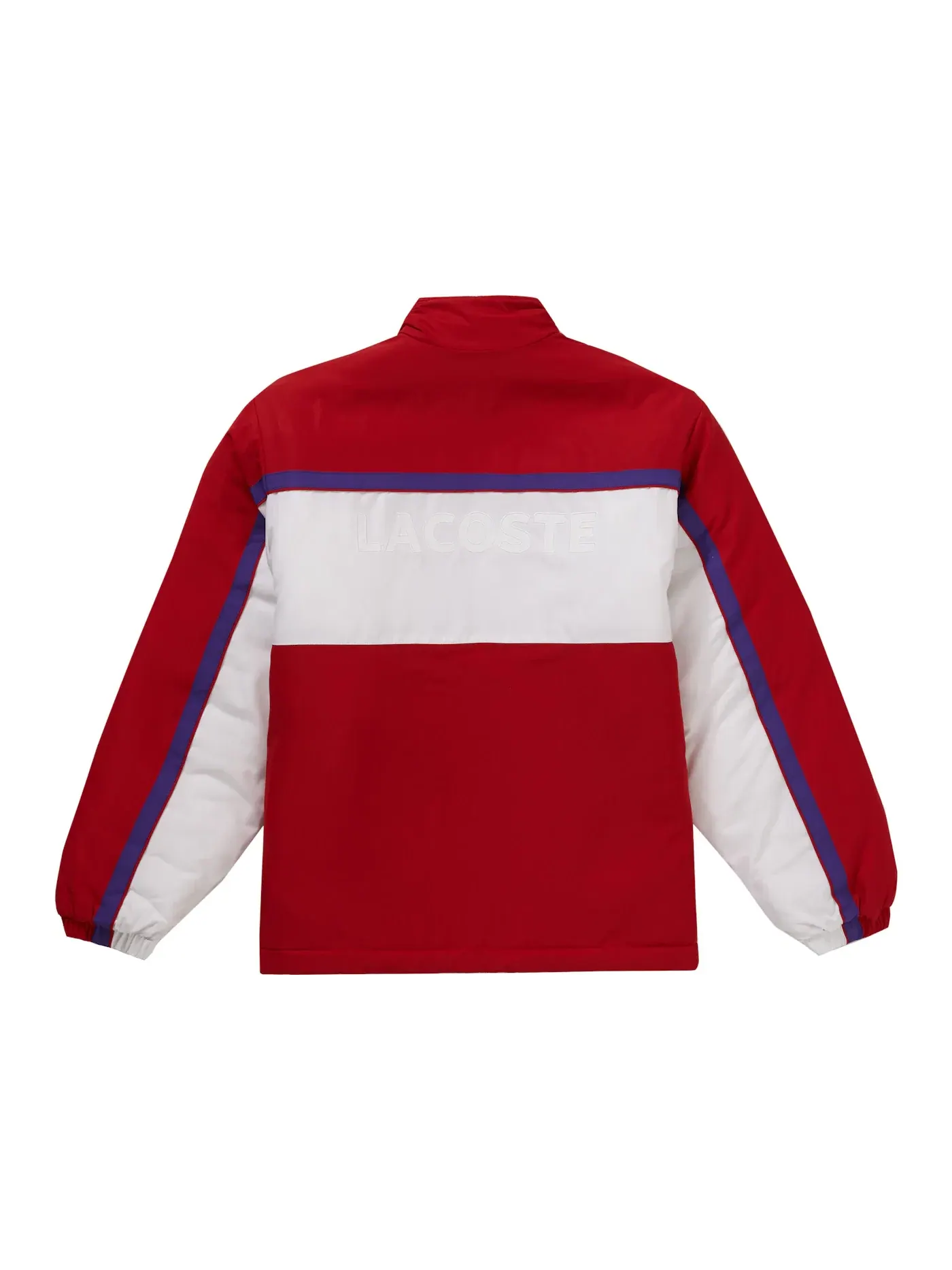 Мужская куртка с принтом Supreme LACOSTE Puffy Half Zip Pullover — изображение 2 из 2, красный