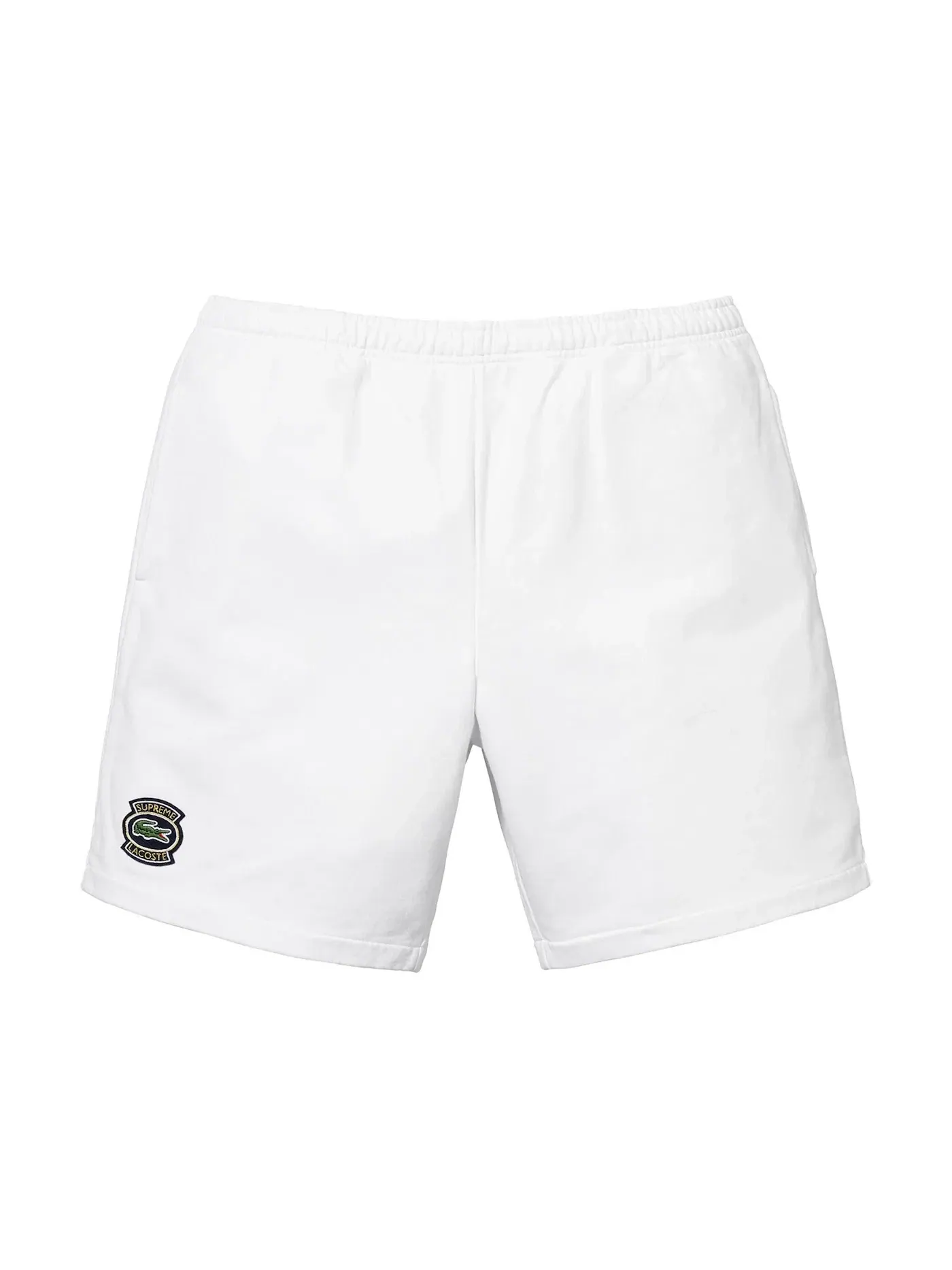 Мужские шорты с длиной до колена Supreme LACOSTE Sweatshort — изображение 1 из 1, белый