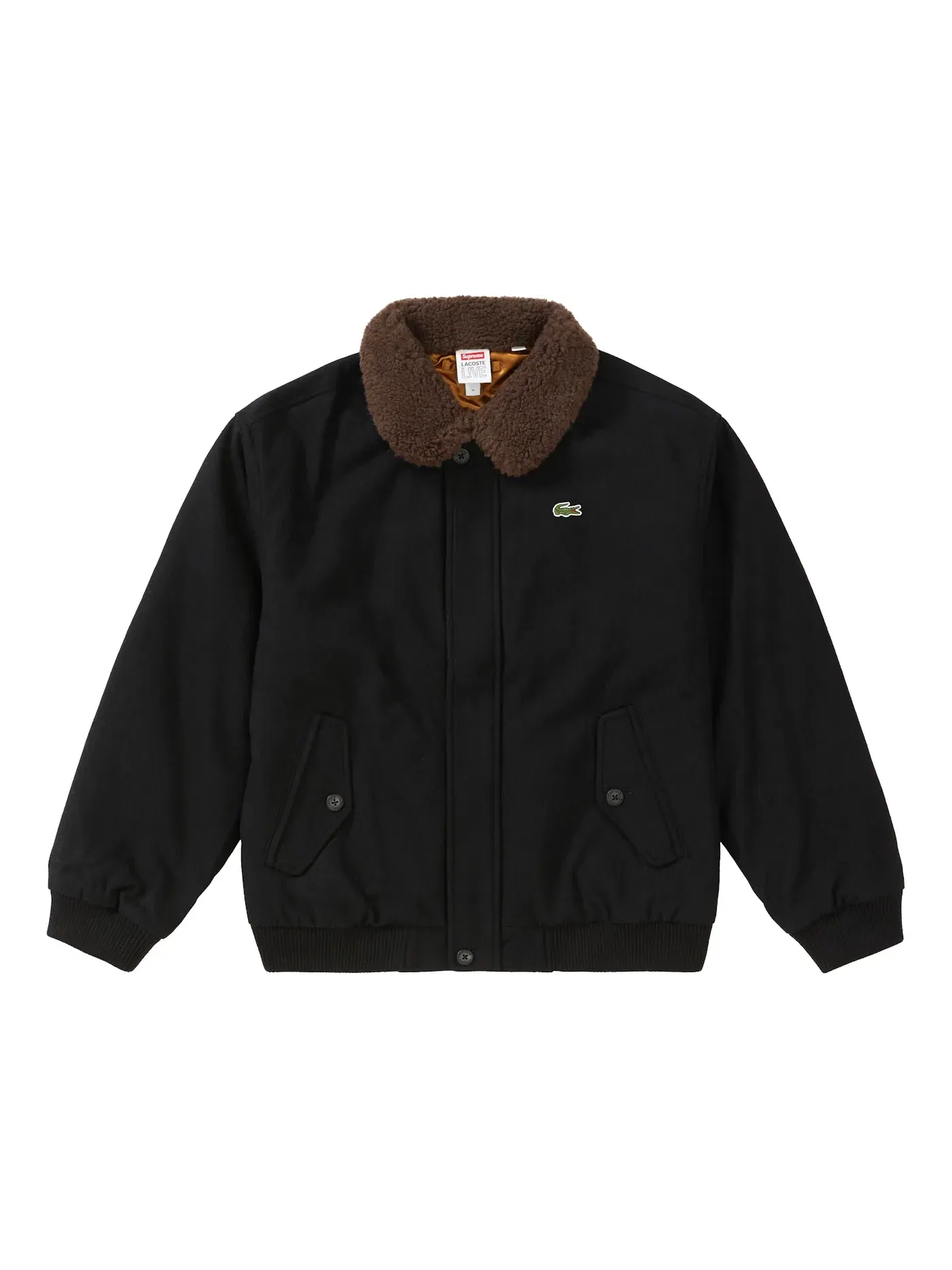 Мужская куртка-бомбер шерстяная Bomber Jacket Supreme — изображение 1 из 3, черный