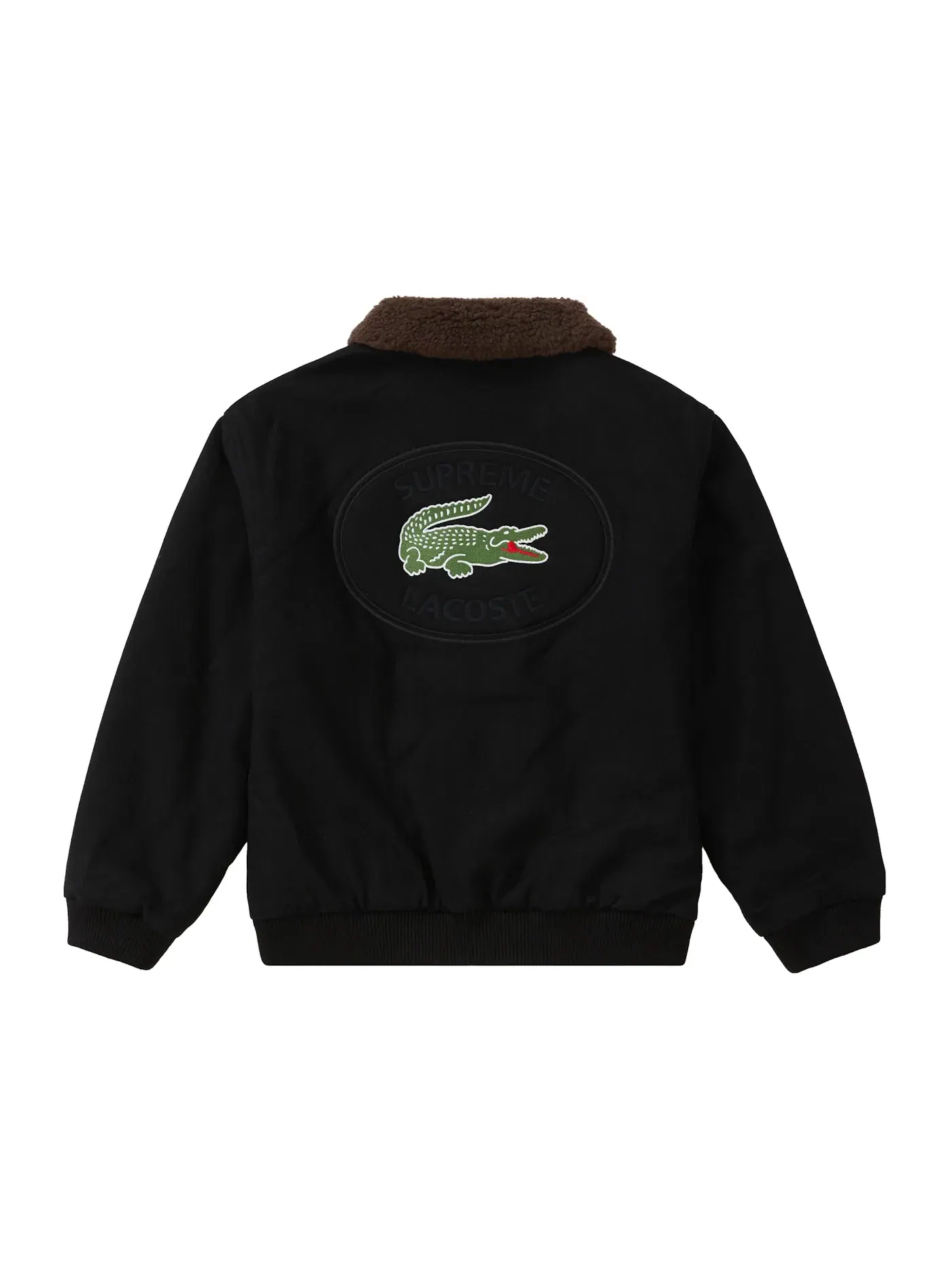 Мужская куртка-бомбер шерстяная Bomber Jacket Supreme — изображение 3 из 3, черный