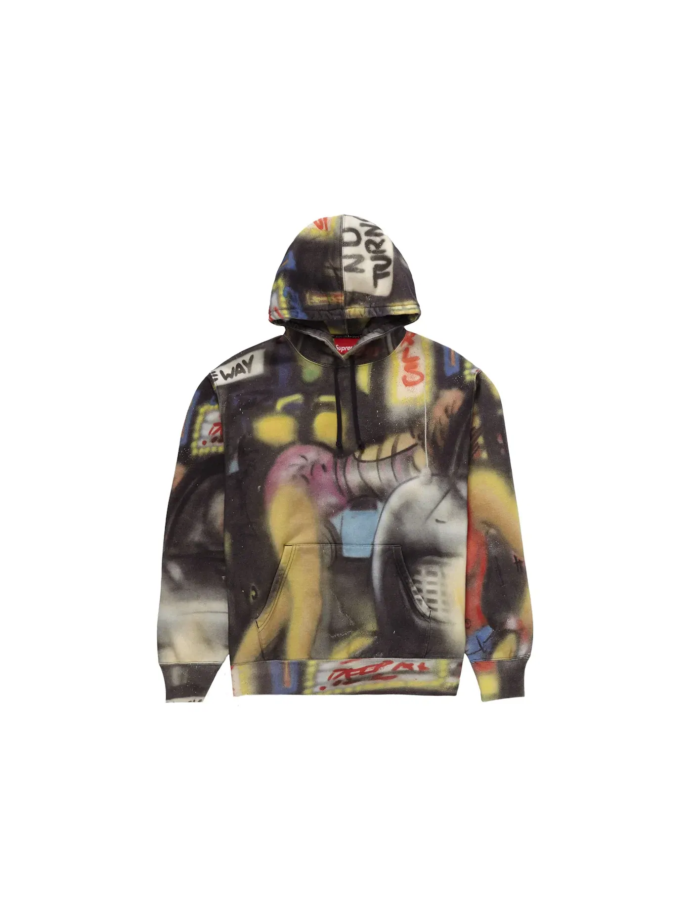 Мужская худи с капюшоном Supreme Sweatshirt — изображение 1 из 2, мульти