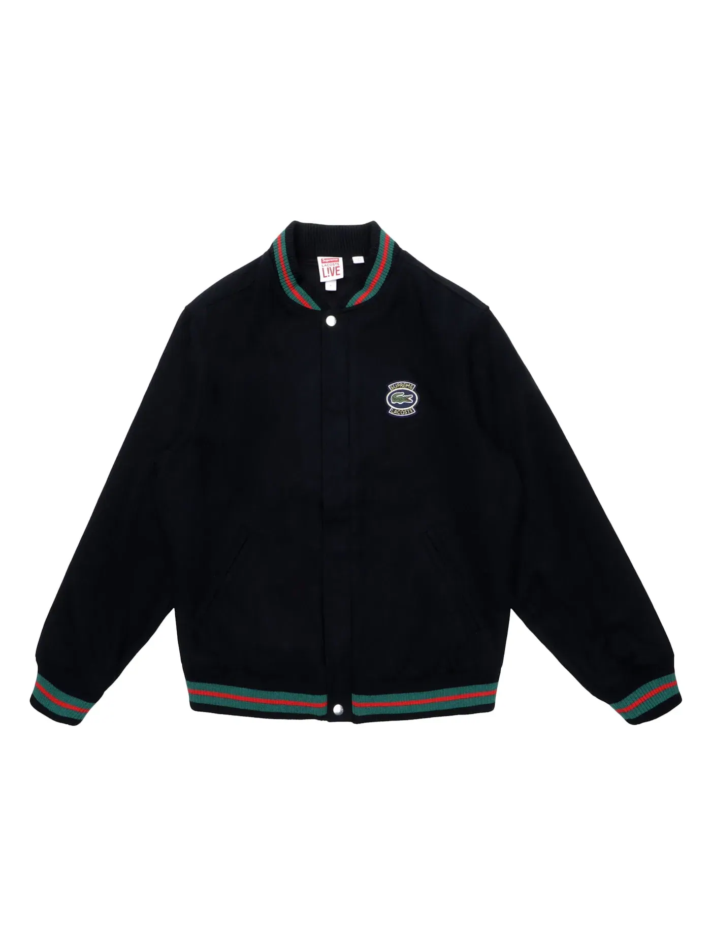 Мужская куртка-бомбер шерстяная Jacket Supreme — изображение 1 из 2, черный