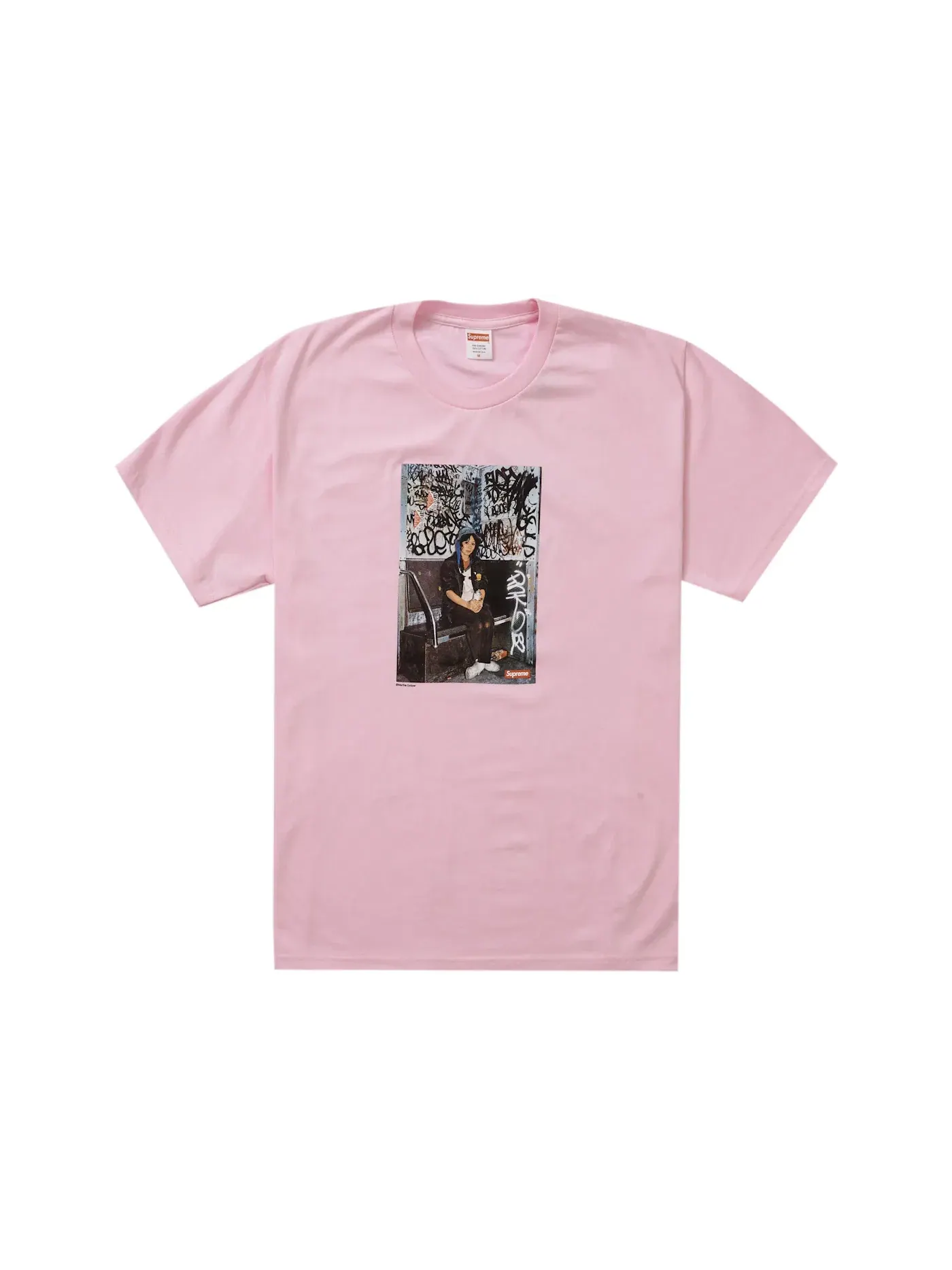 Мужская футболка с принтом Supreme Tee — изображение 1 из 1, розовый