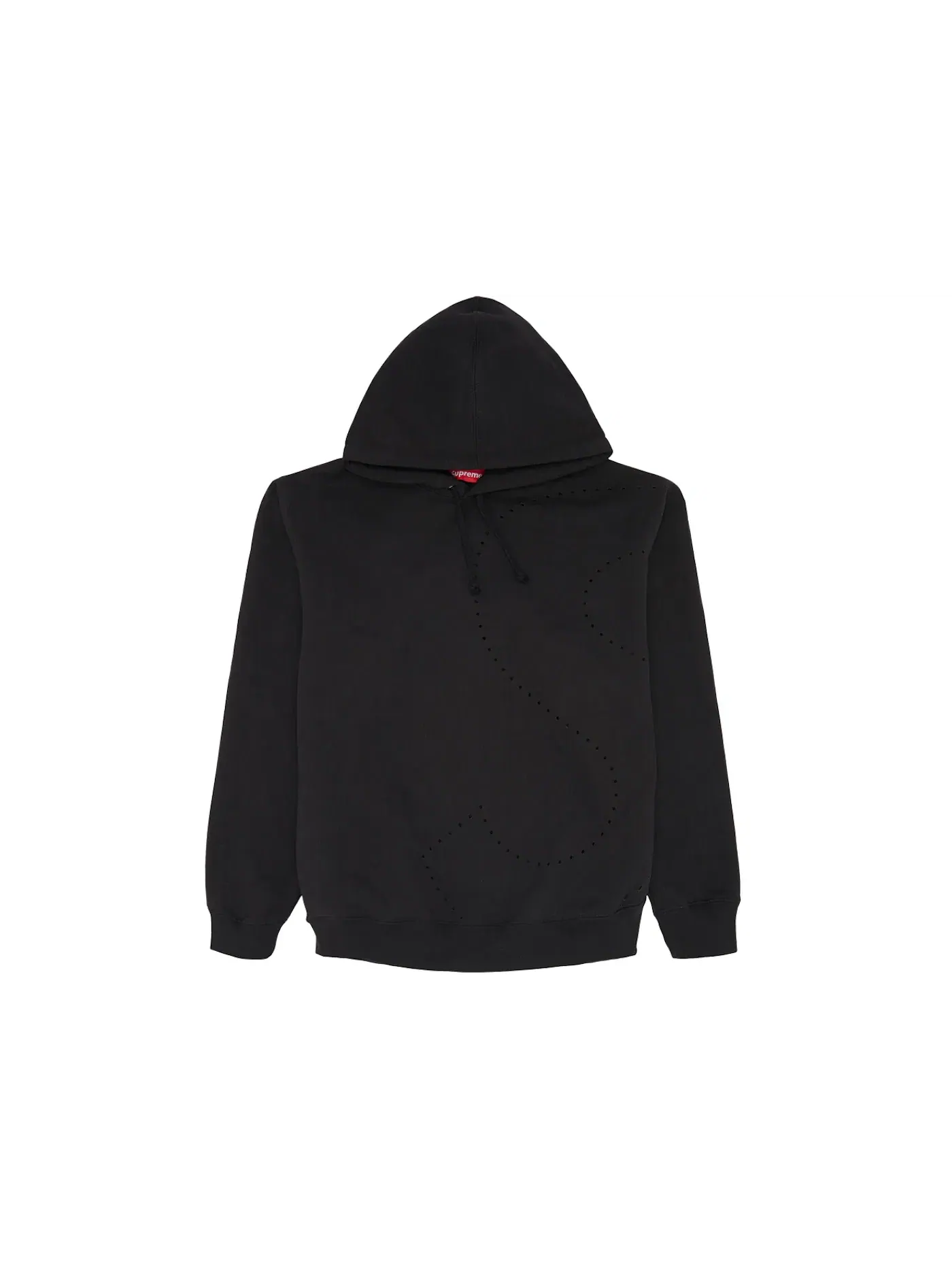 Мужская худи с принтом Supreme Hooded Sweatshirt — изображение 1 из 2, черный