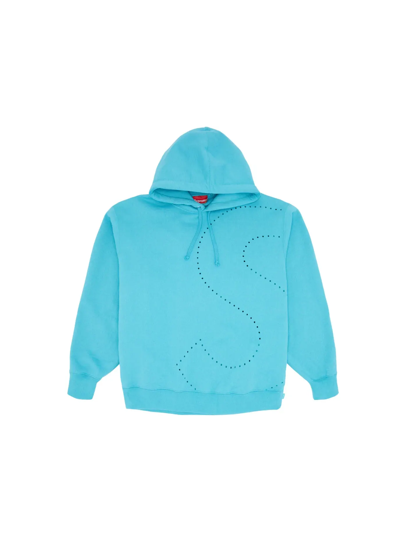 Мужской худи с принтом Supreme Hooded Sweatshirt — изображение 1 из 2, голубой