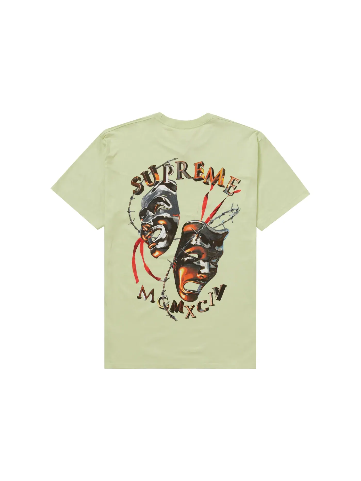 Мужская футболка с принтом Laugh Now Tee Supreme, Pale Mint — изображение 2 из 2