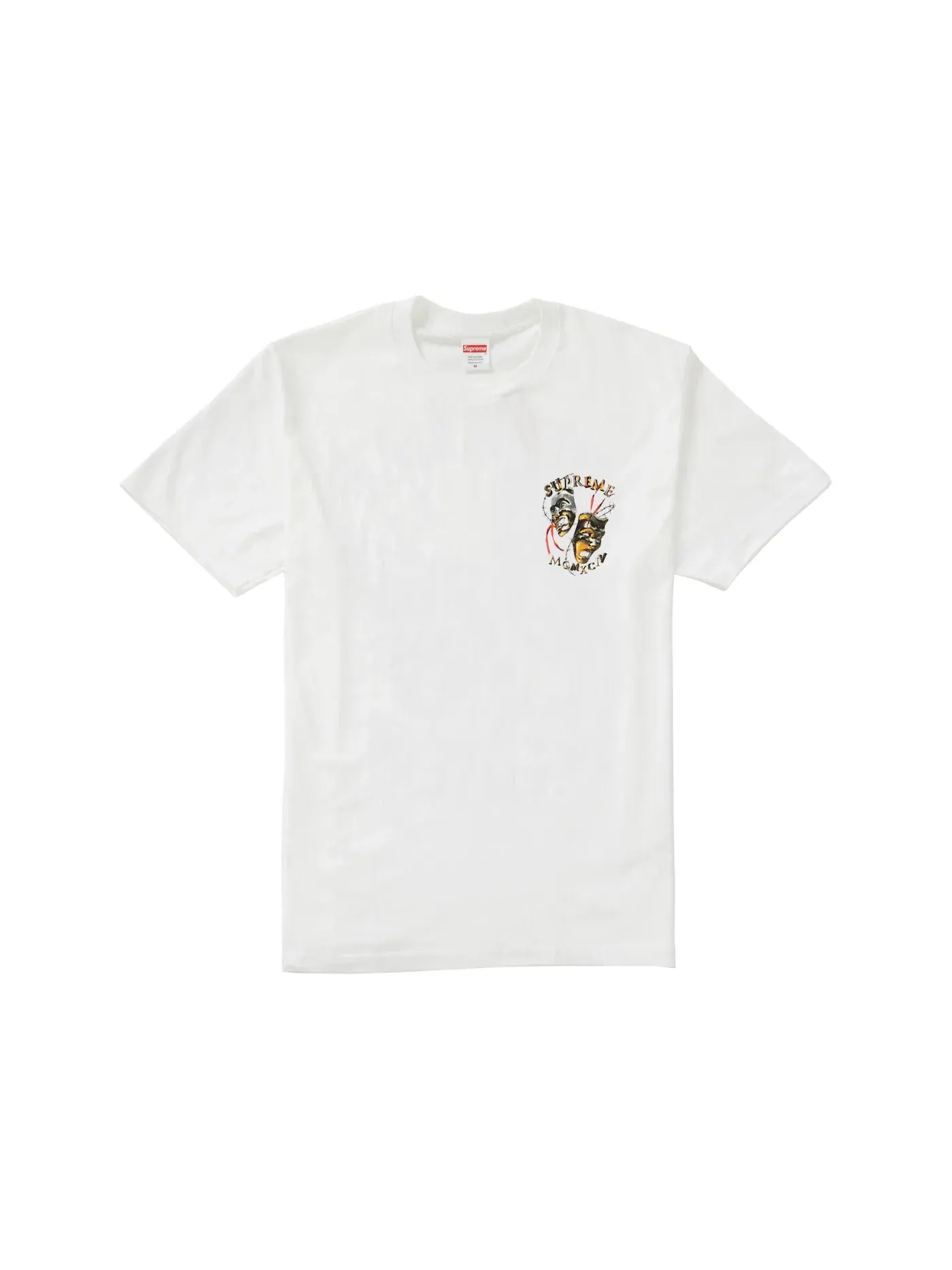 Мужская футболка с принтом Laugh Now Tee Supreme — изображение 1 из 2, белый