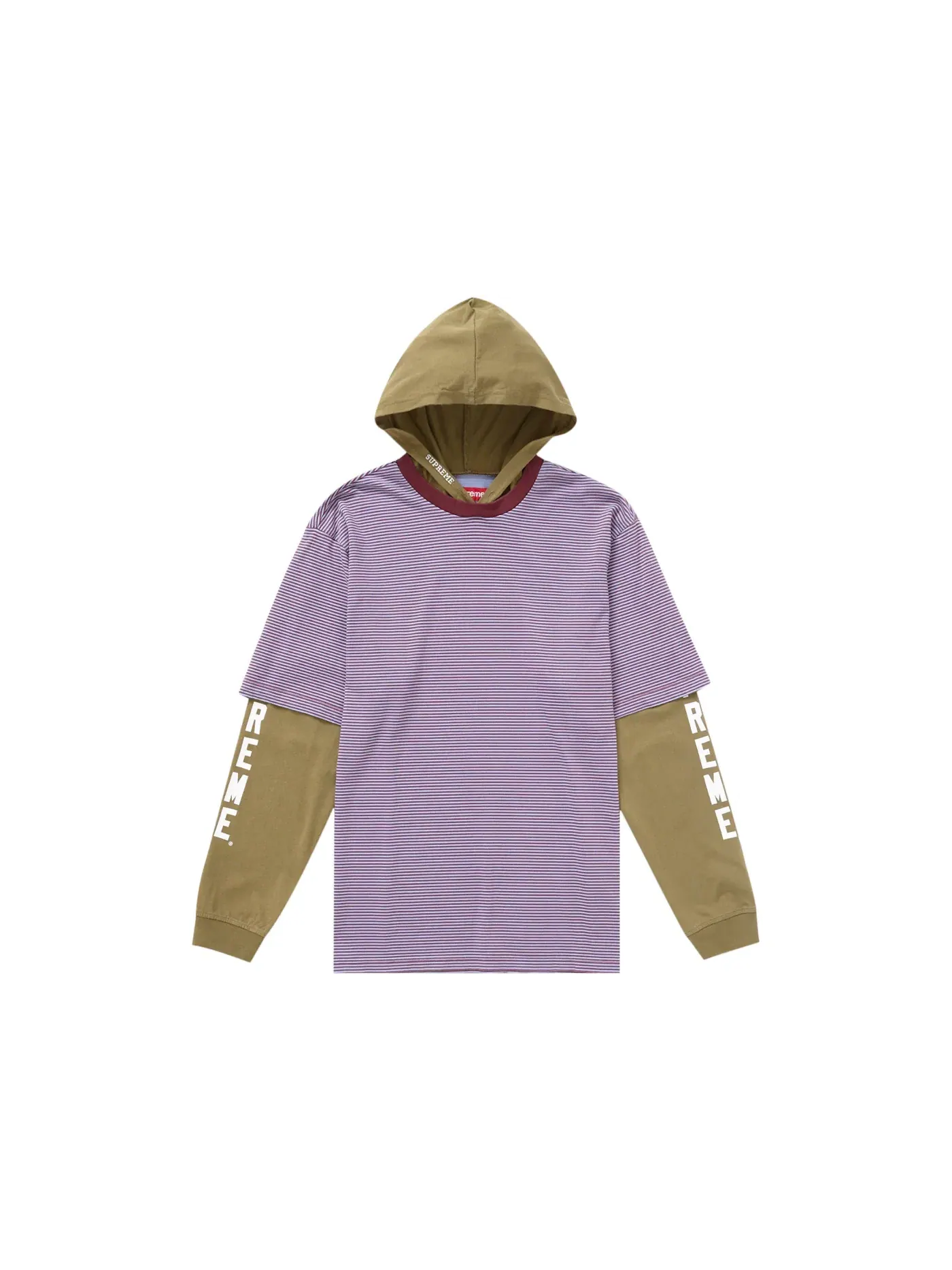 Мужская футболка с длинным рукавом Supreme Top (SS24) — изображение 1 из 1, оливковый