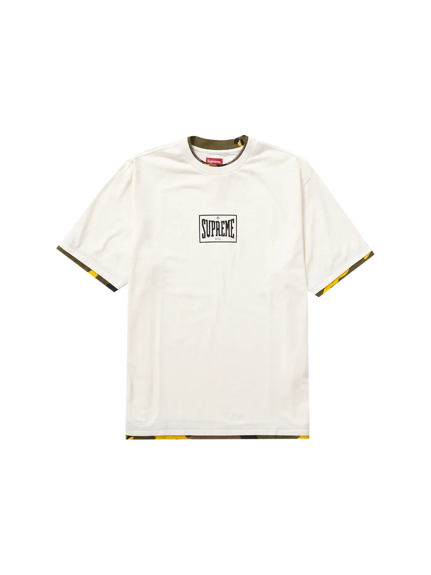 Мужская футболка с многослойным дизайном Supreme Top — изображение 1 из 1, прозрачный
